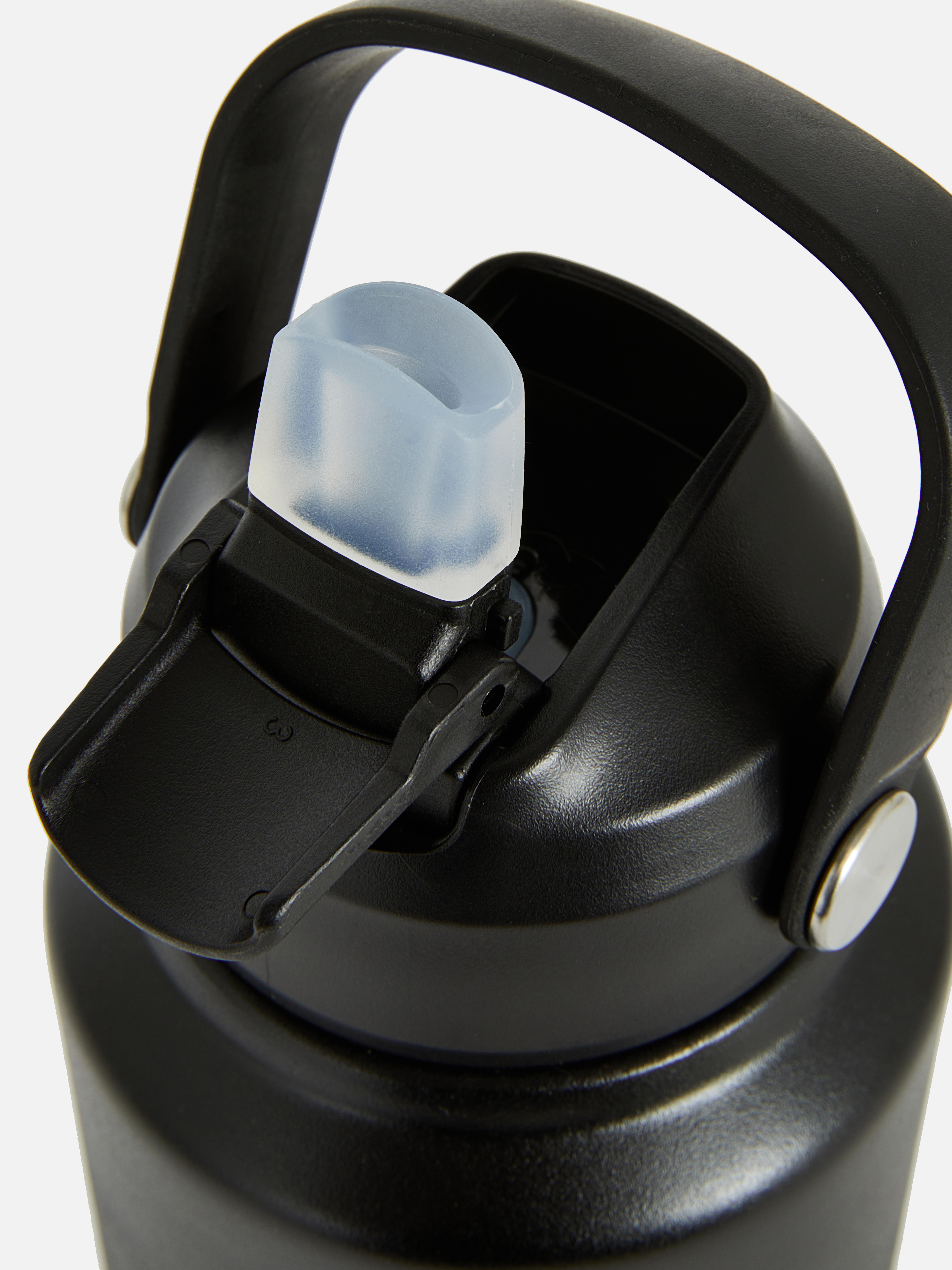 Stainless Steel Water Bottle with Pop-Up Straw