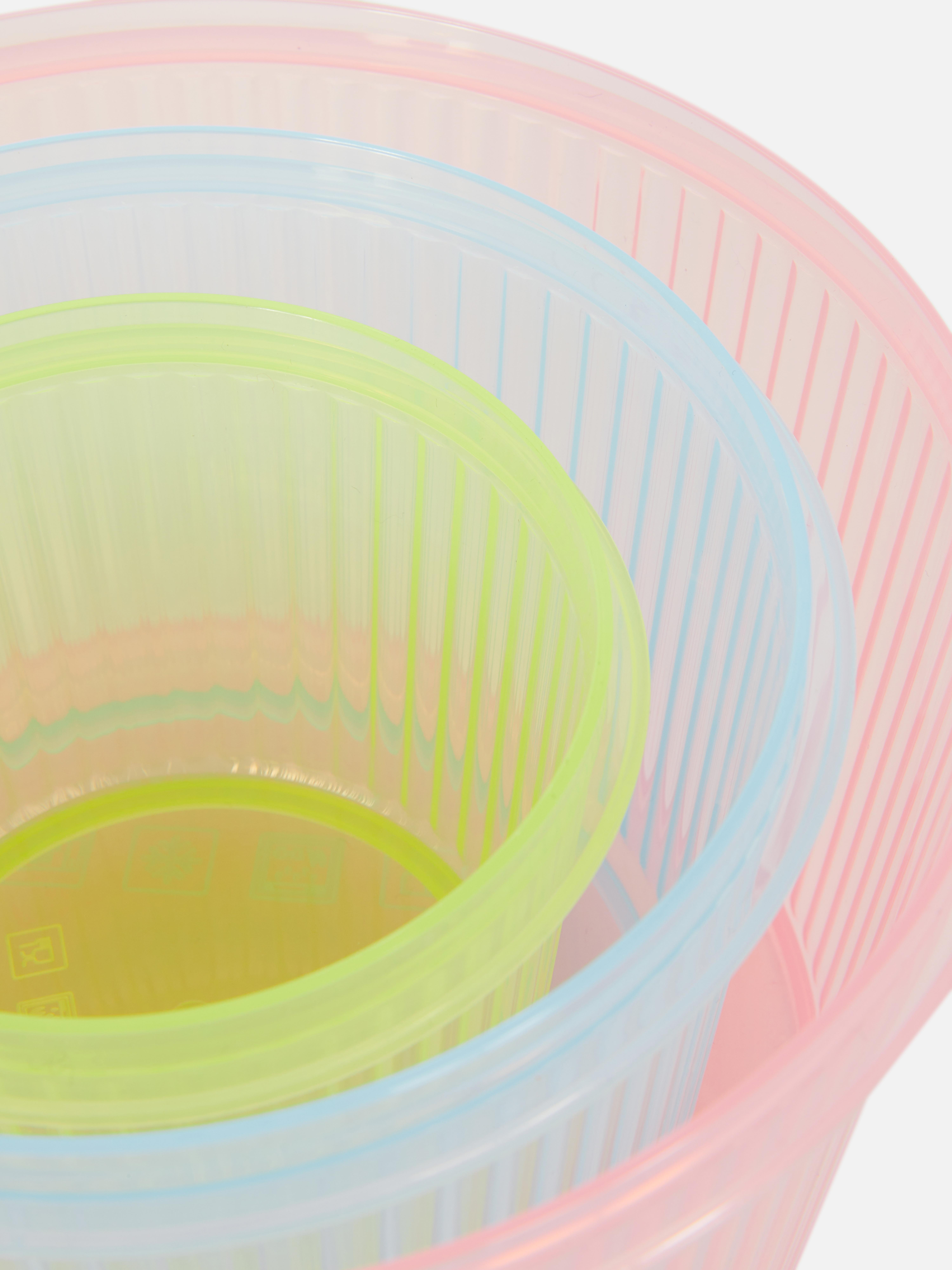 Stapelbare, runde Snack-Dosen, 3er-Pack