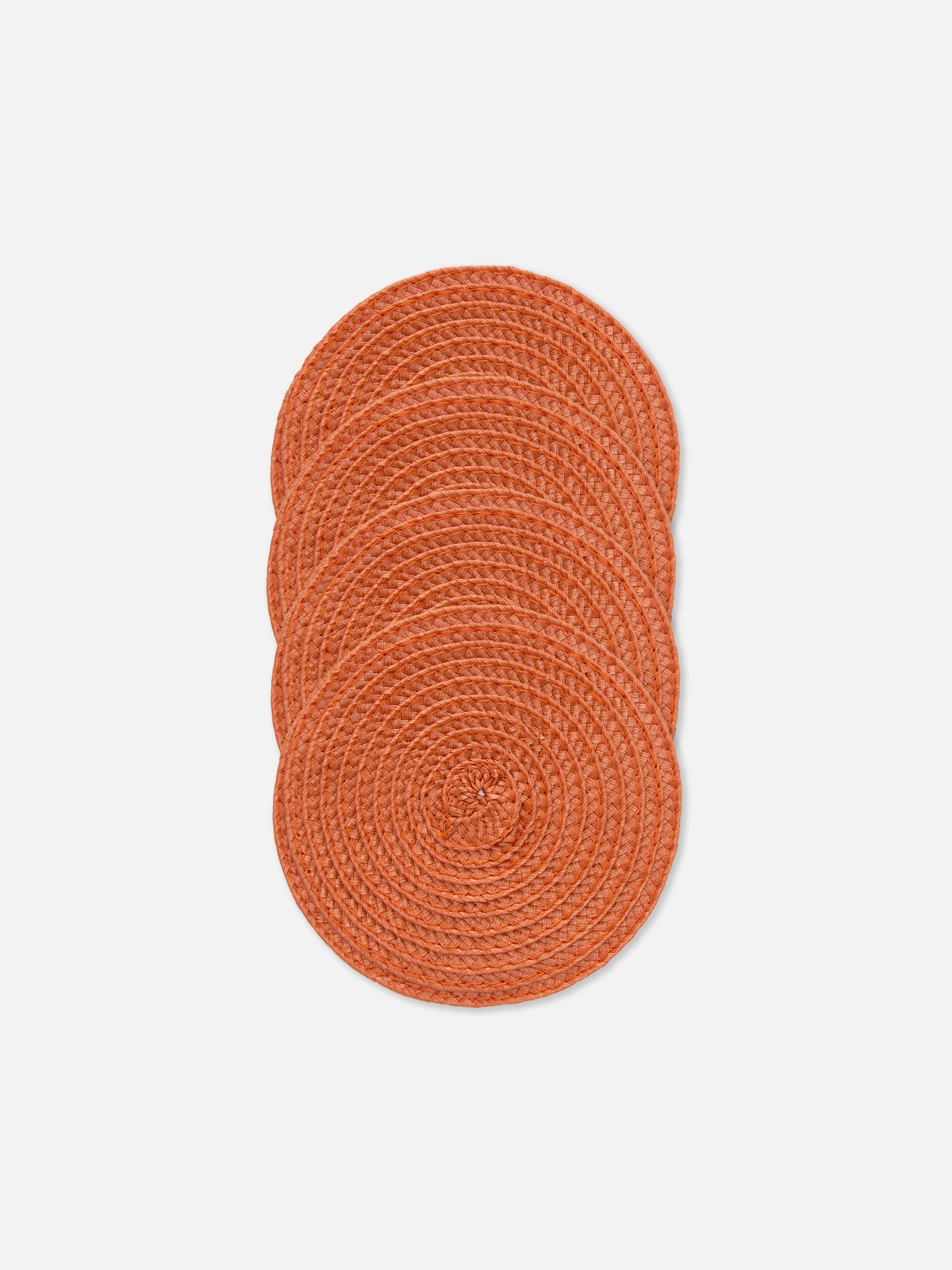 4pk Round Woven Coasters
