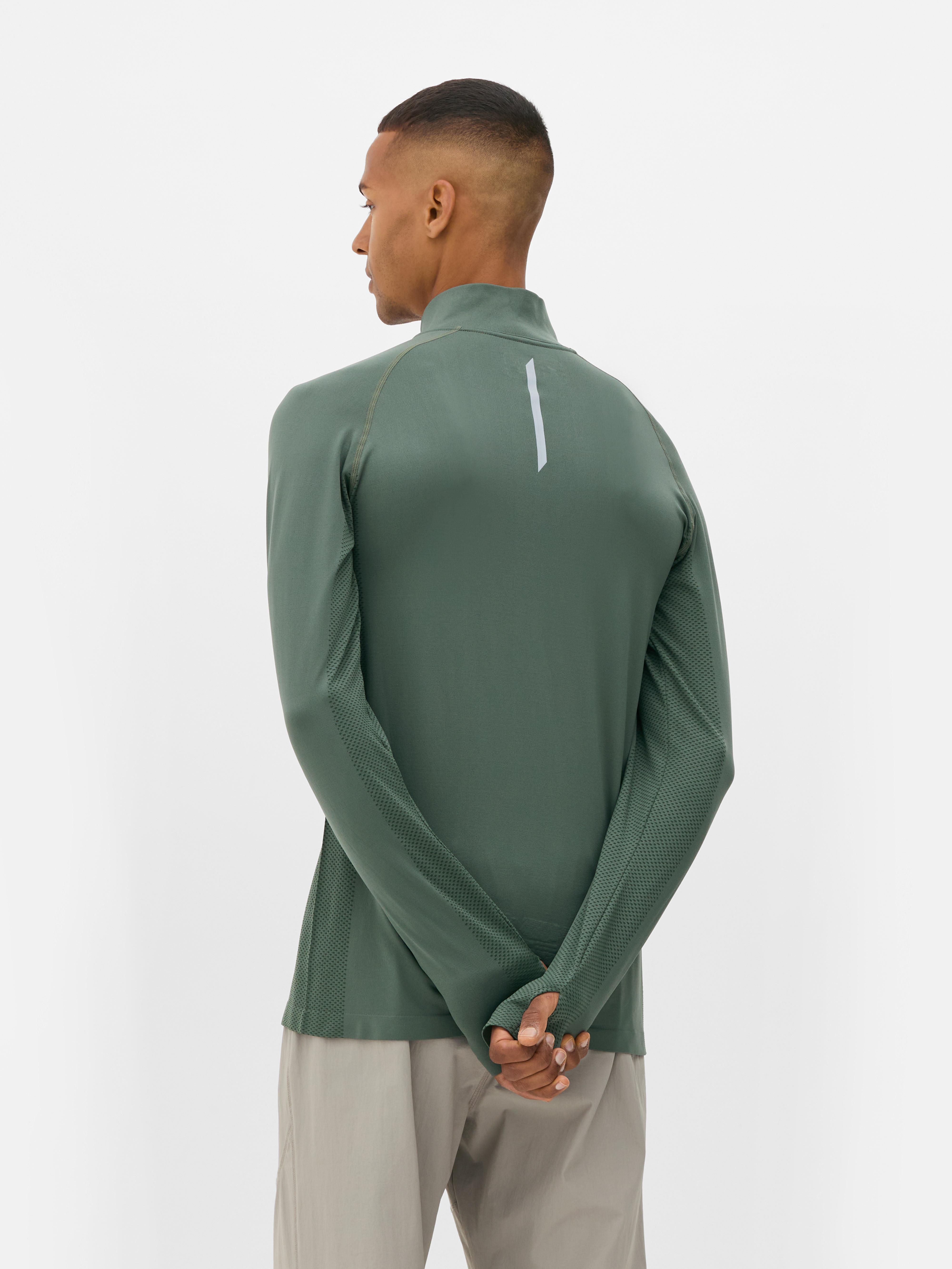 T-shirt de sport à col zippé