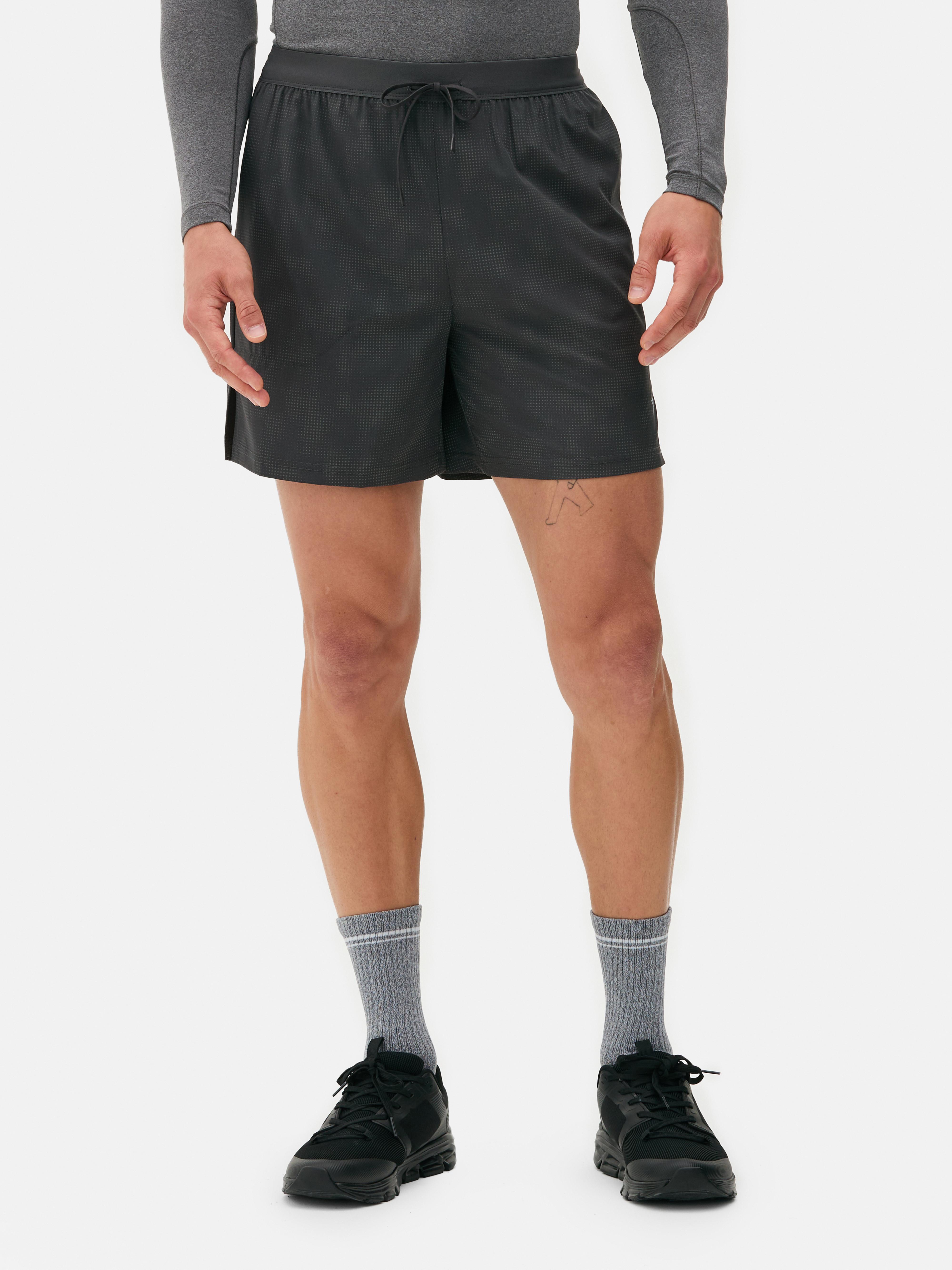 Strukturierte Laufshorts mit Kordelzug
