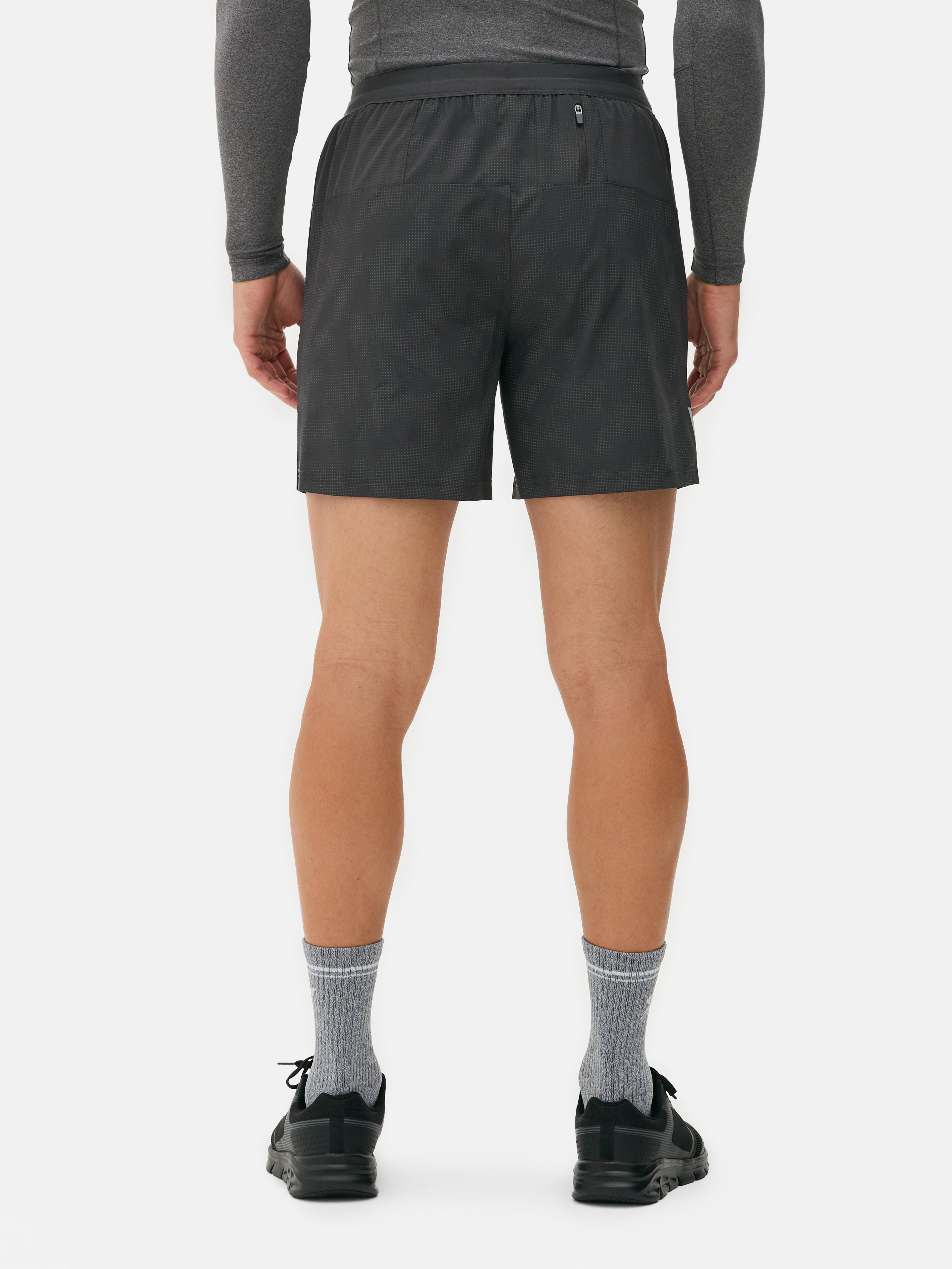 Strukturierte Laufshorts mit Kordelzug