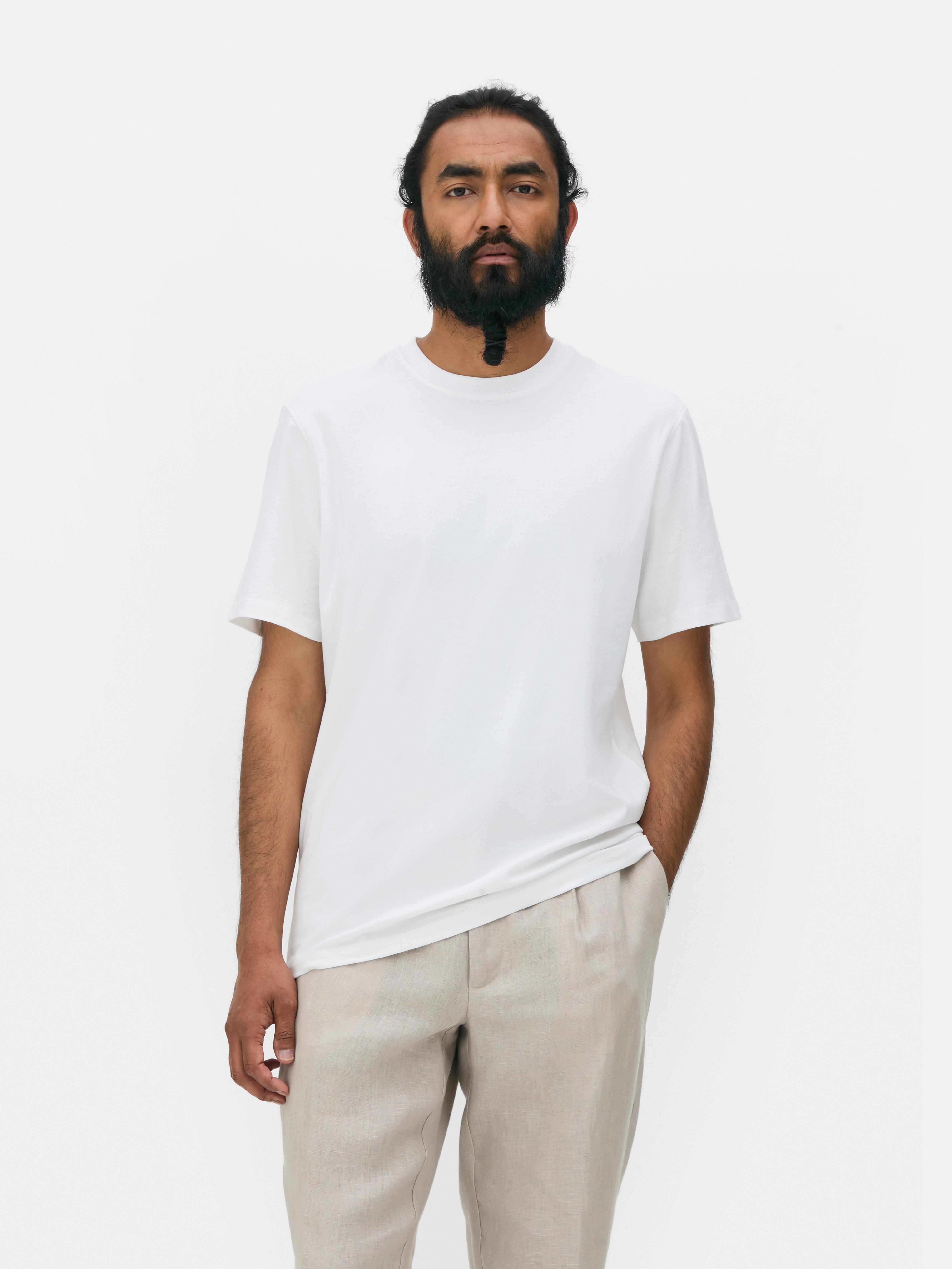 ☆【 】☆Slim Fit 2PK Short Sleeve T-Shir.t☆ Mens White 2pk Essential Short Sleeve T-Shirts | Primark