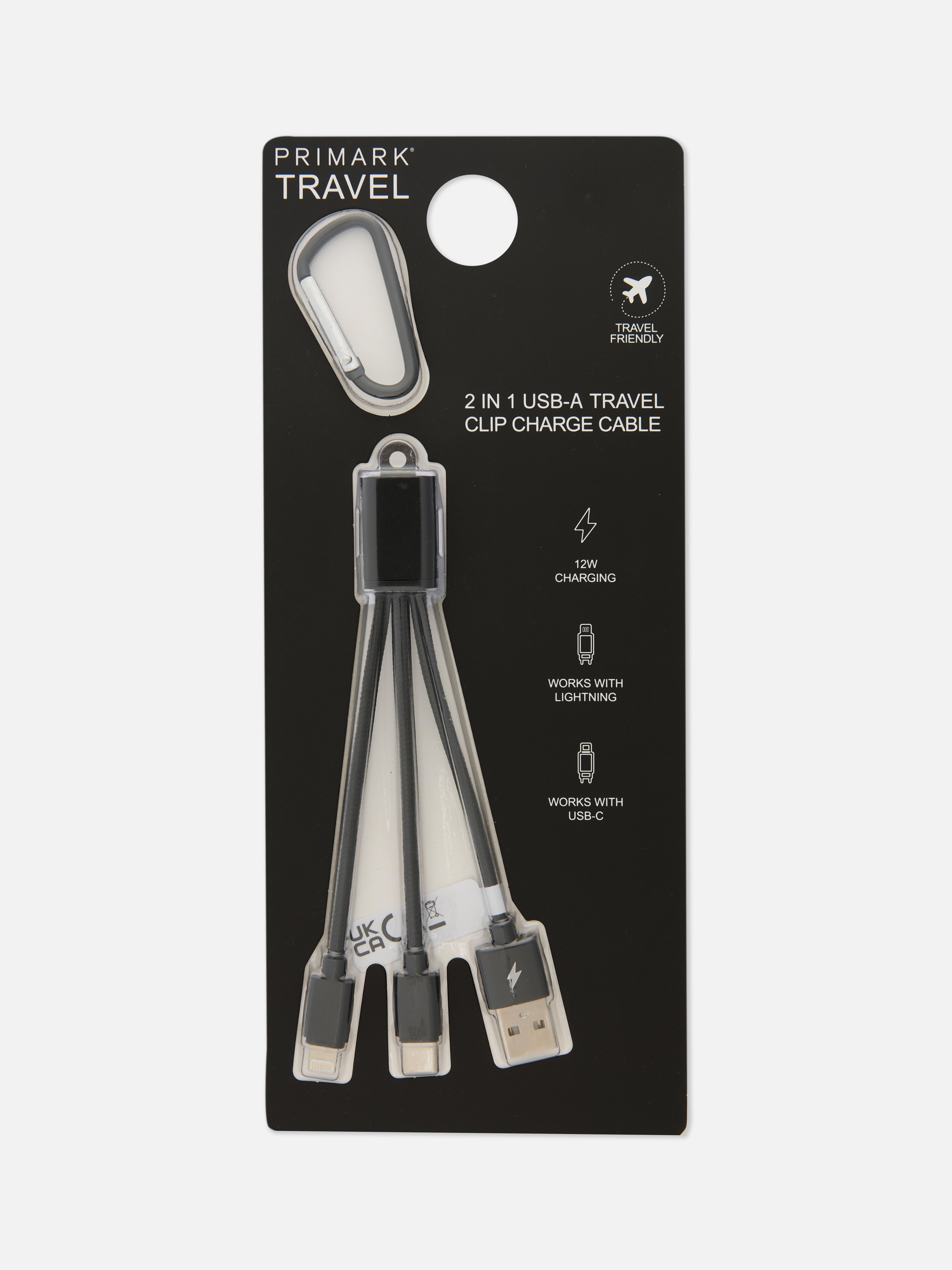 Black 2-IN-1 Charging Cable