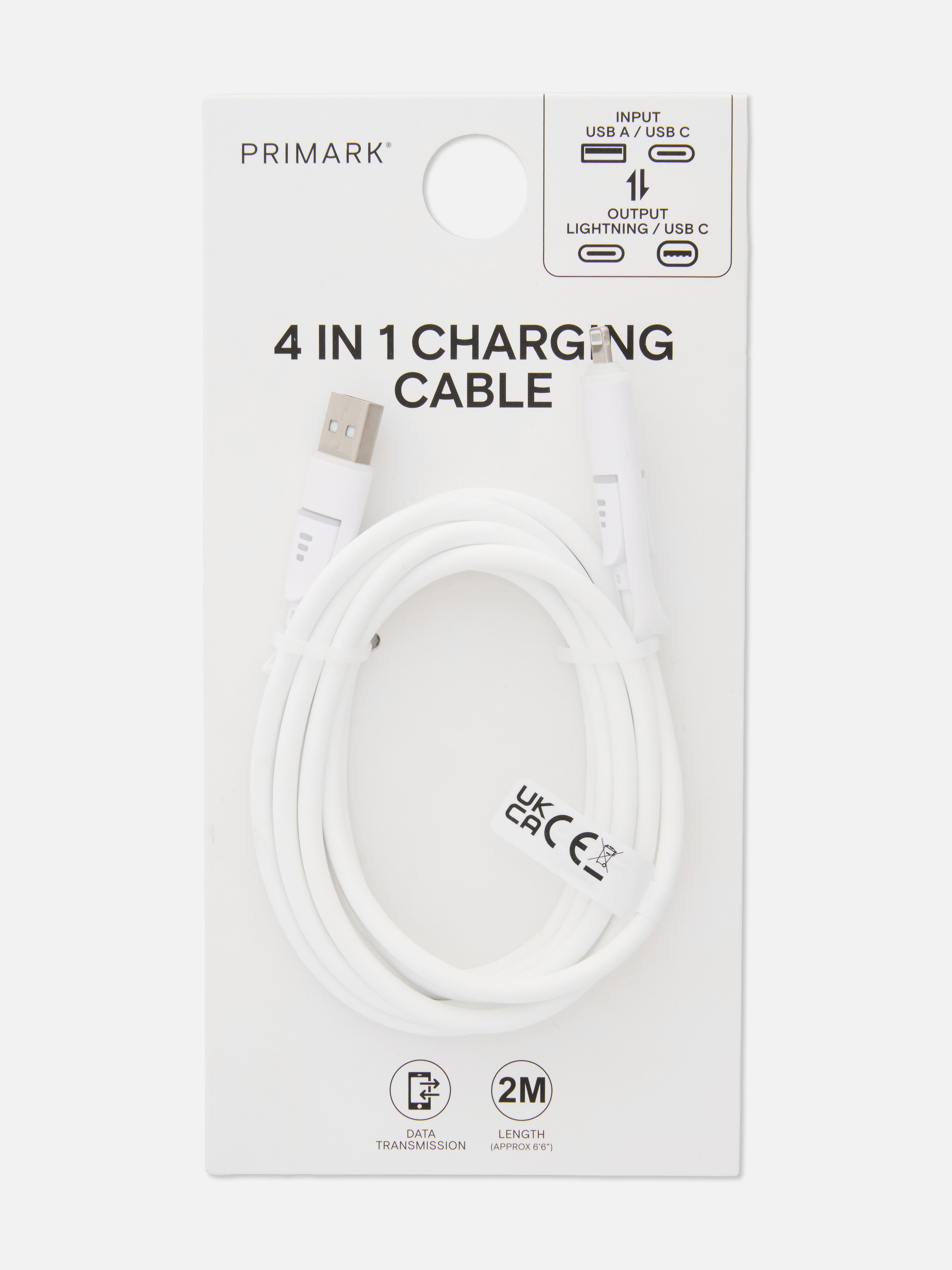 Polnilni kabel 4-v-1, 2 m