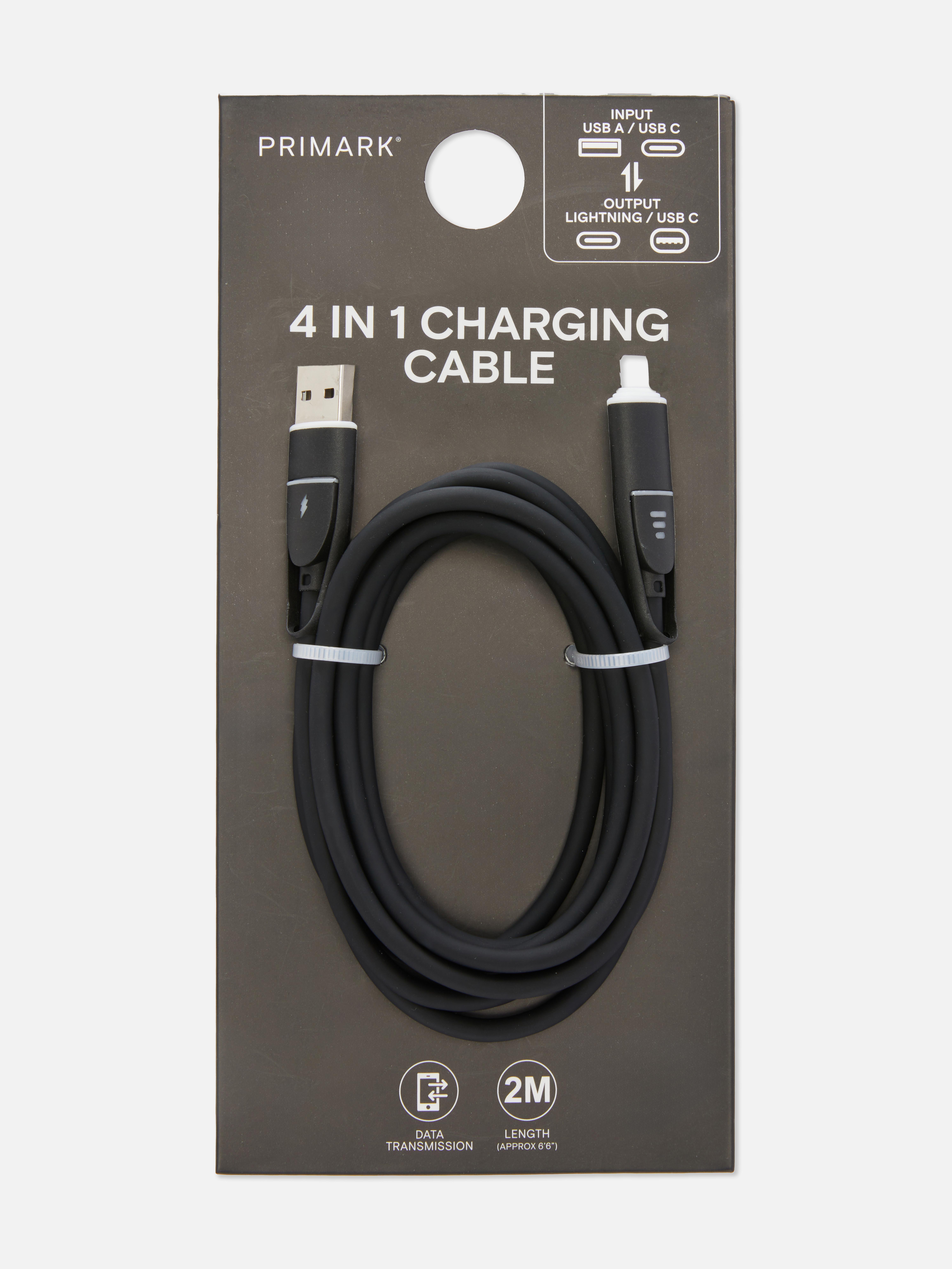 Câble de recharge 4-en-1 2 m