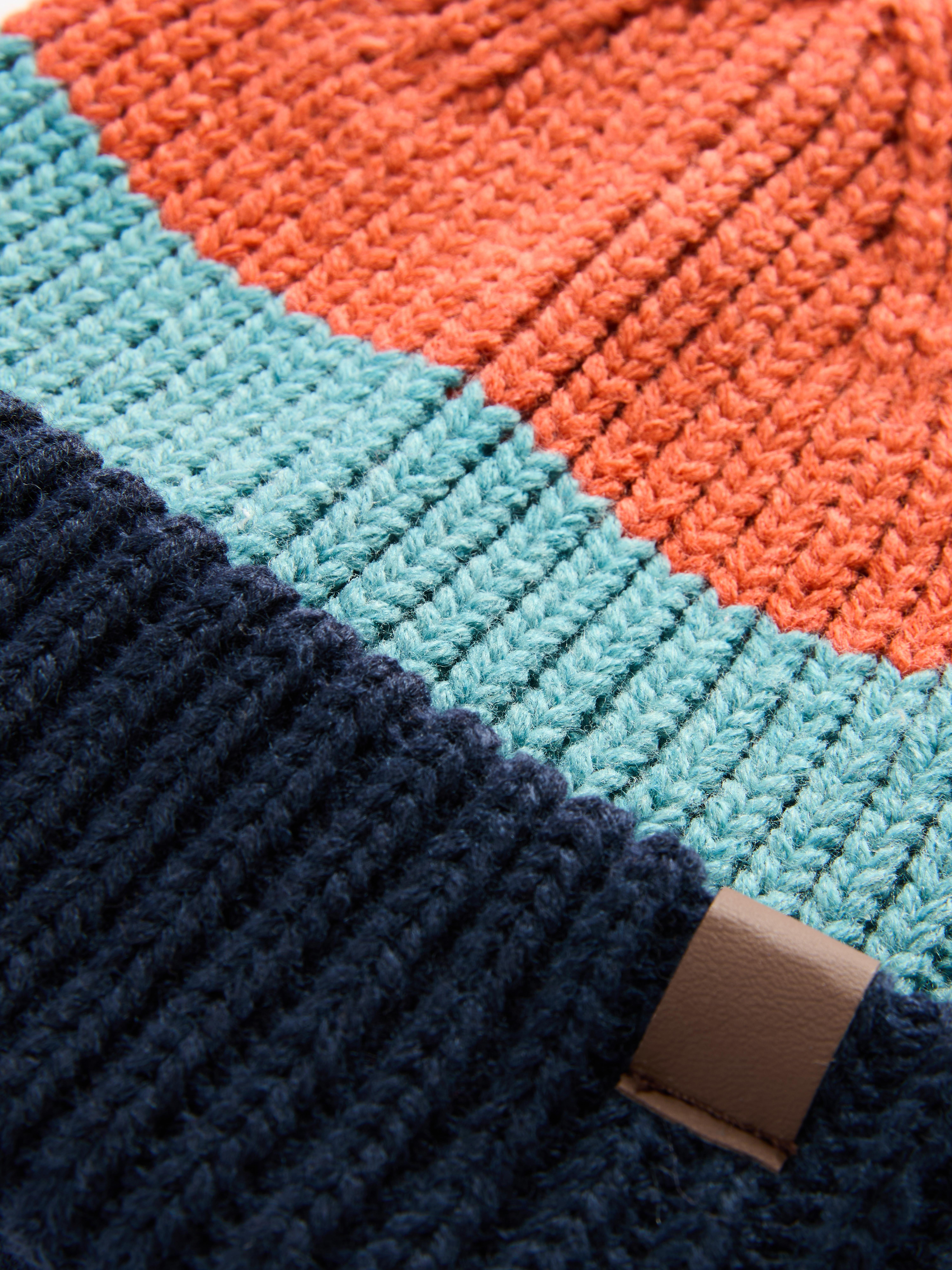 Grofgebreide beanie van ribstof