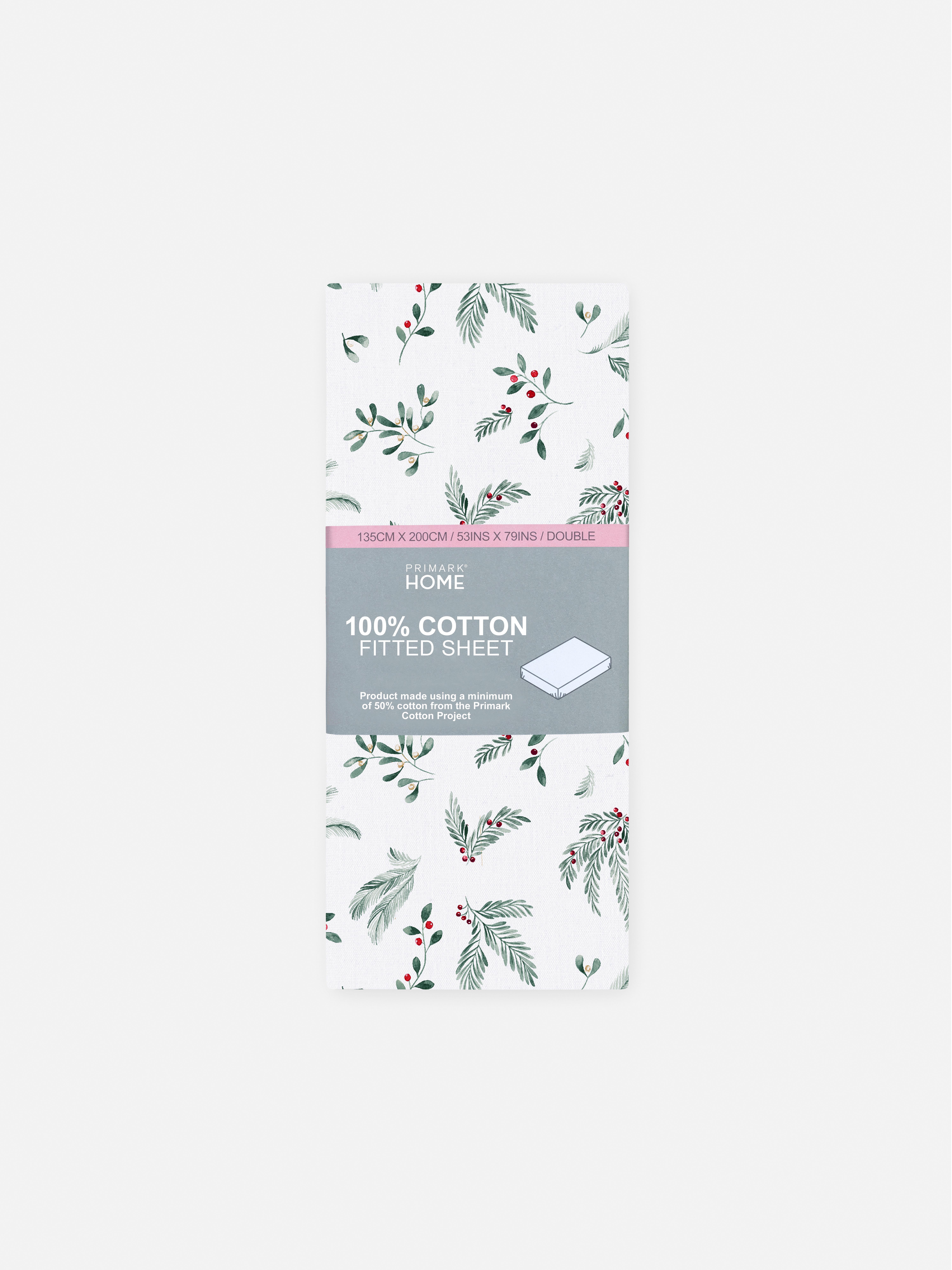 Holly Double Fitted Sheet