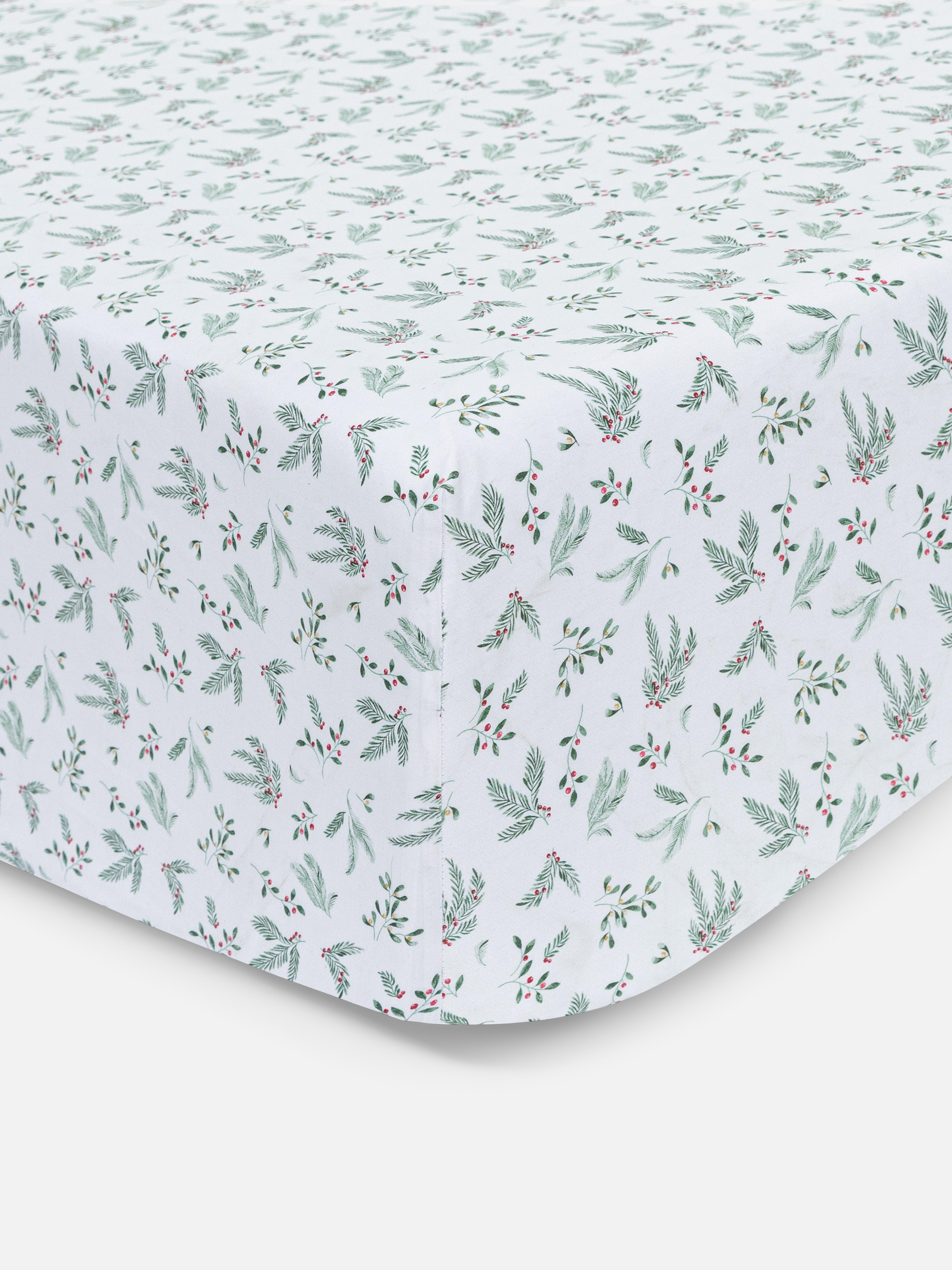 Drap-housse king size à motif houx