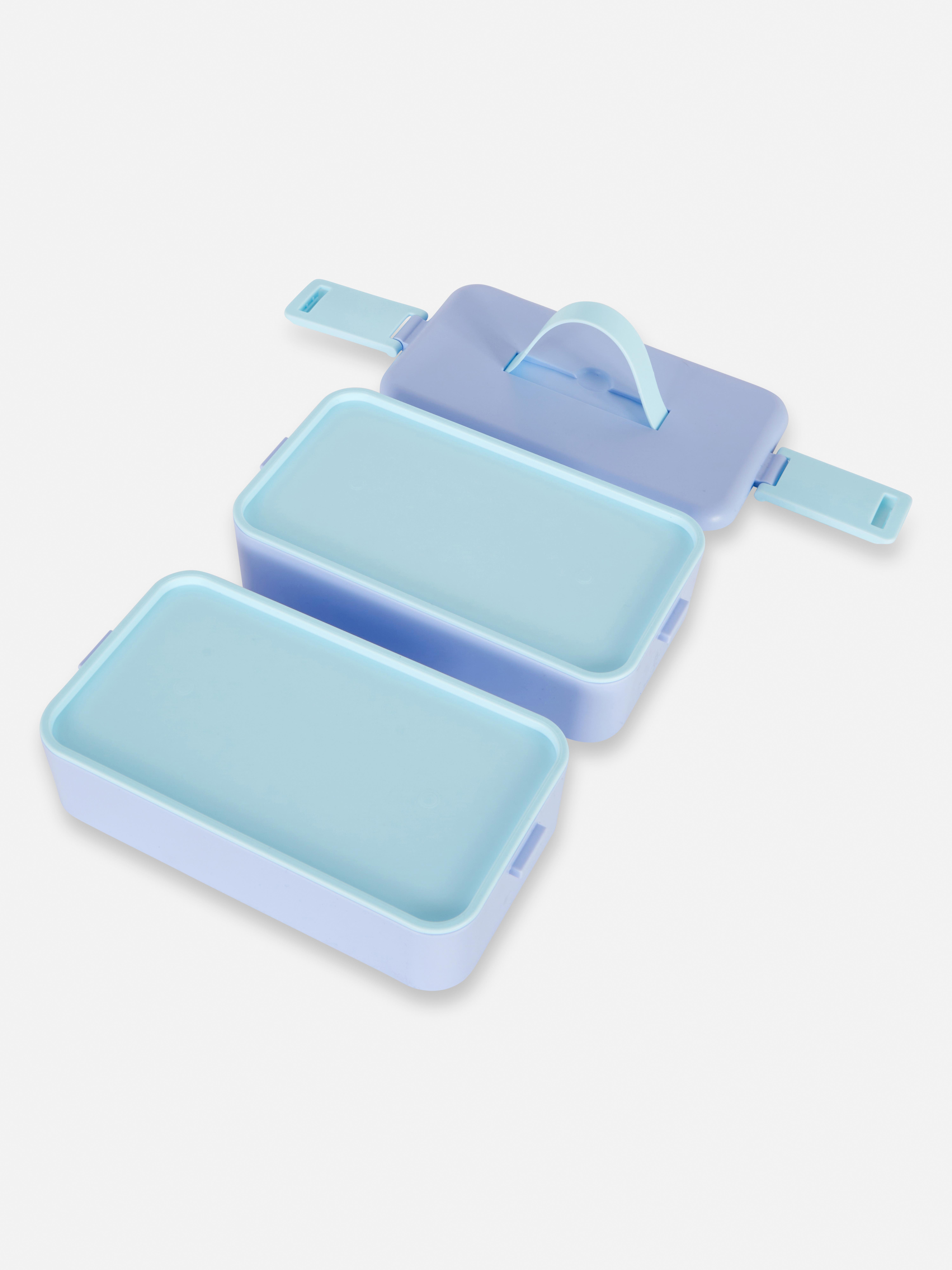 Stapelbare Lunchboxen, 2er-Pack Blau
