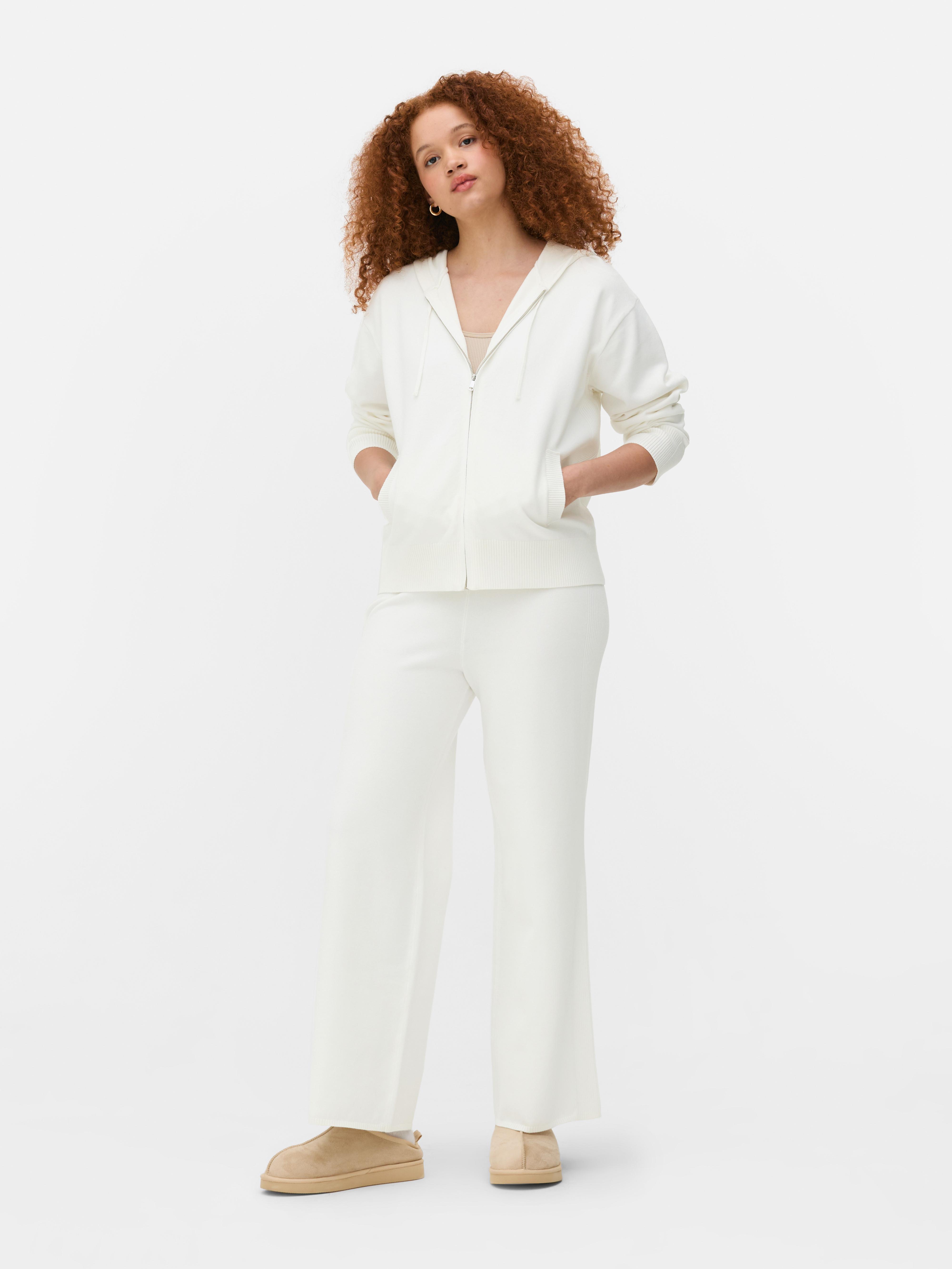 Knitted Ribbed Trousers