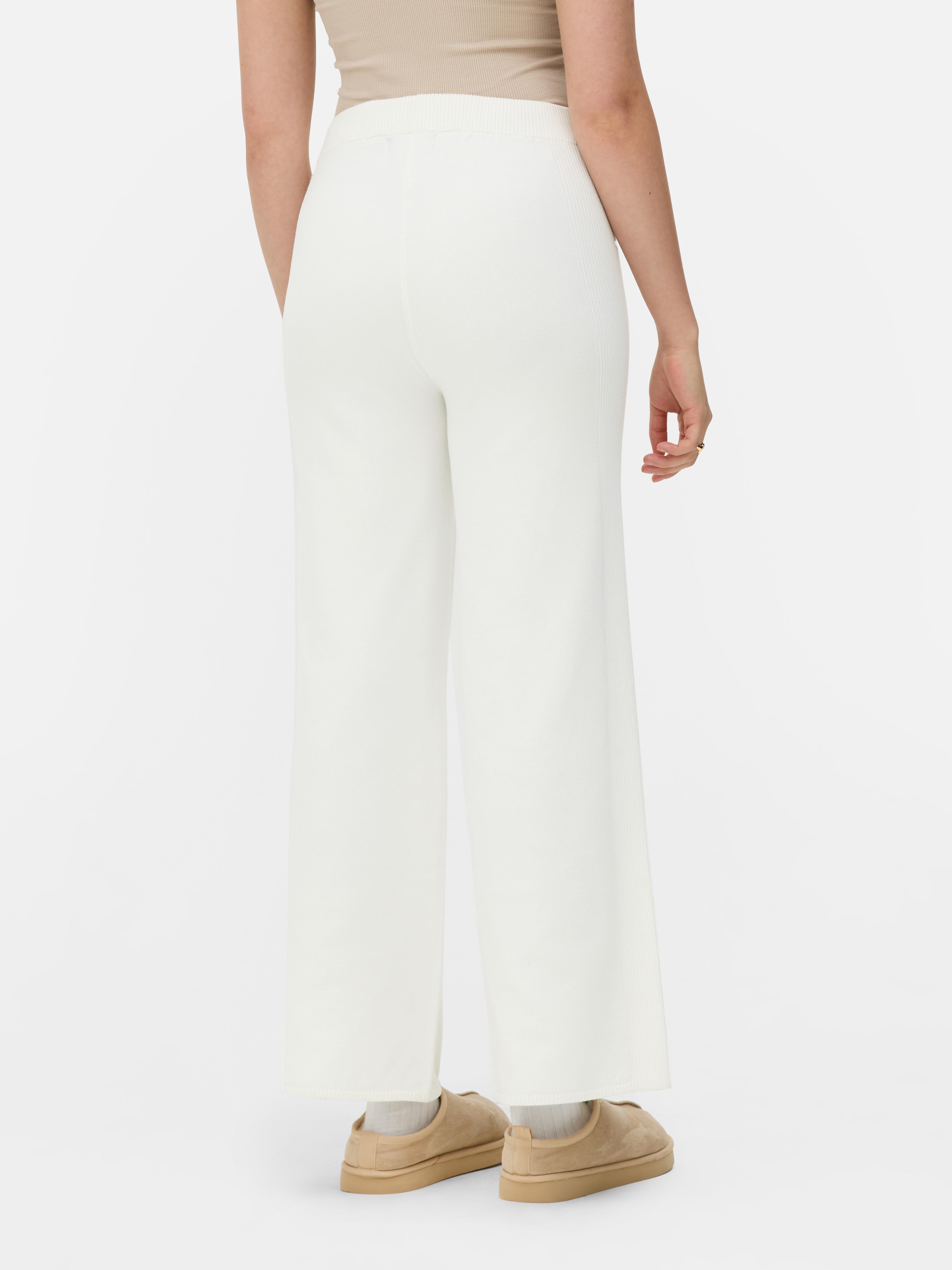 Knitted Ribbed Trousers