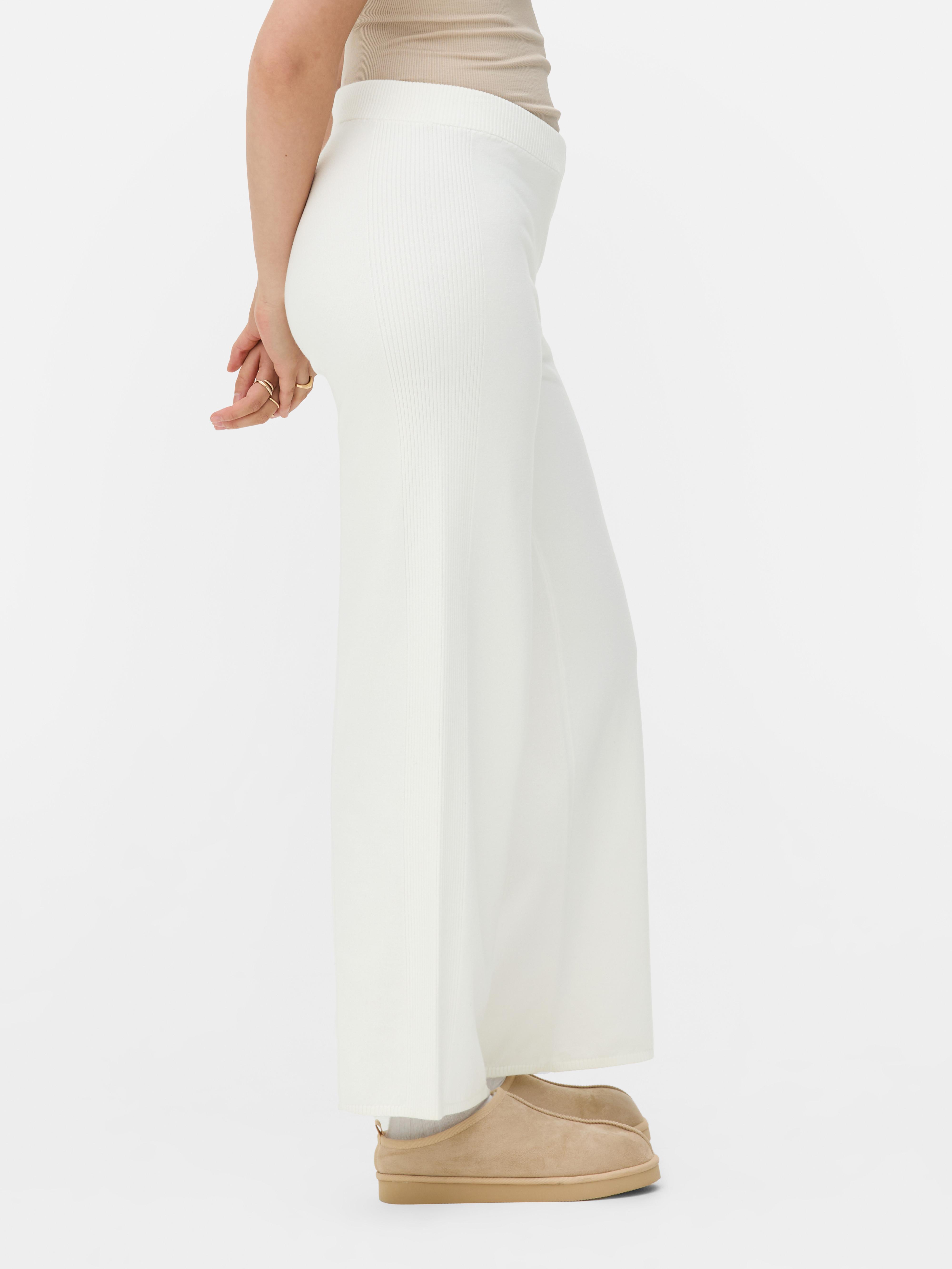 Knitted Ribbed Trousers