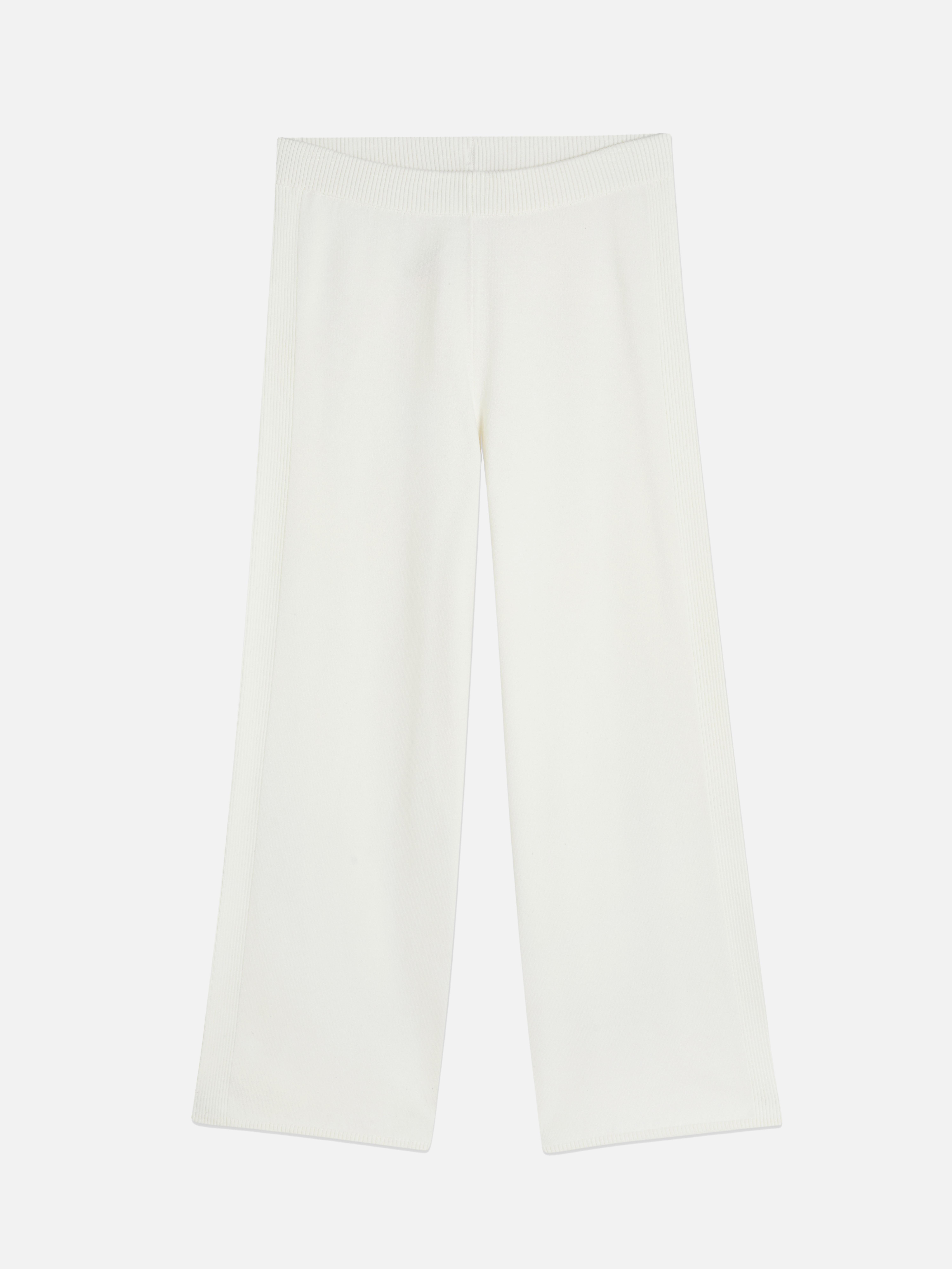 Knitted Ribbed Trousers