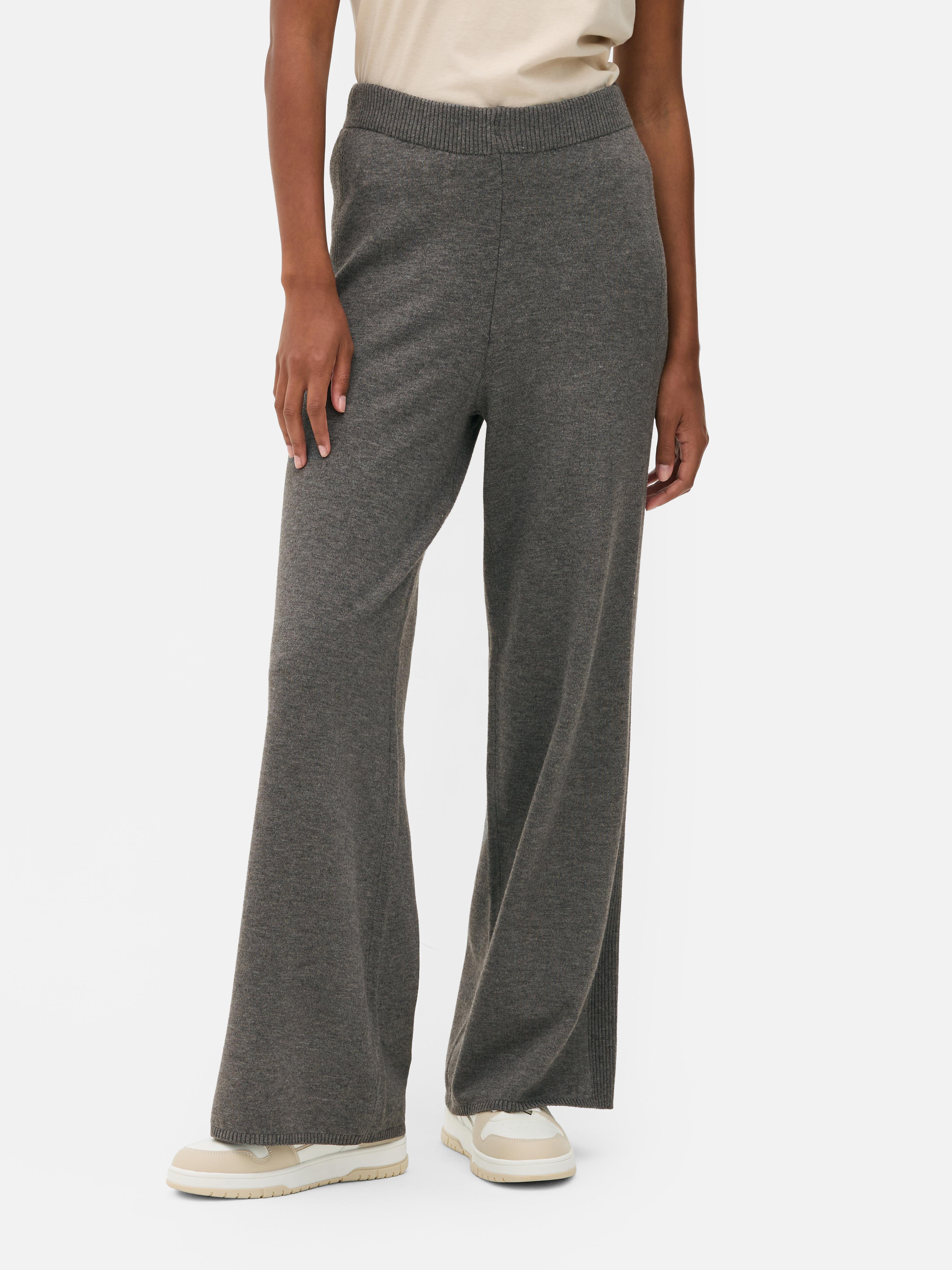 Knitted Ribbed Trousers