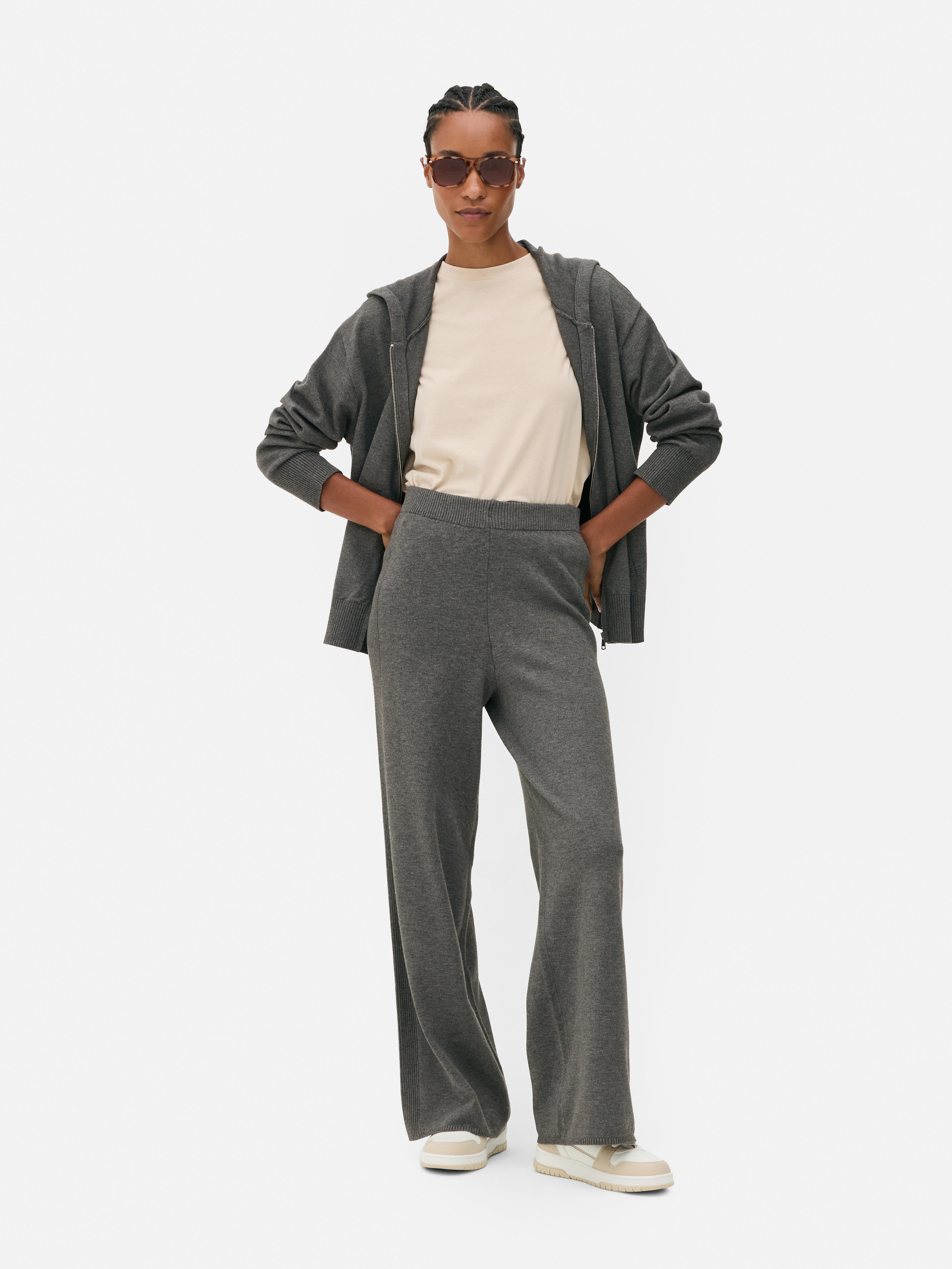 Knitted Ribbed Trousers