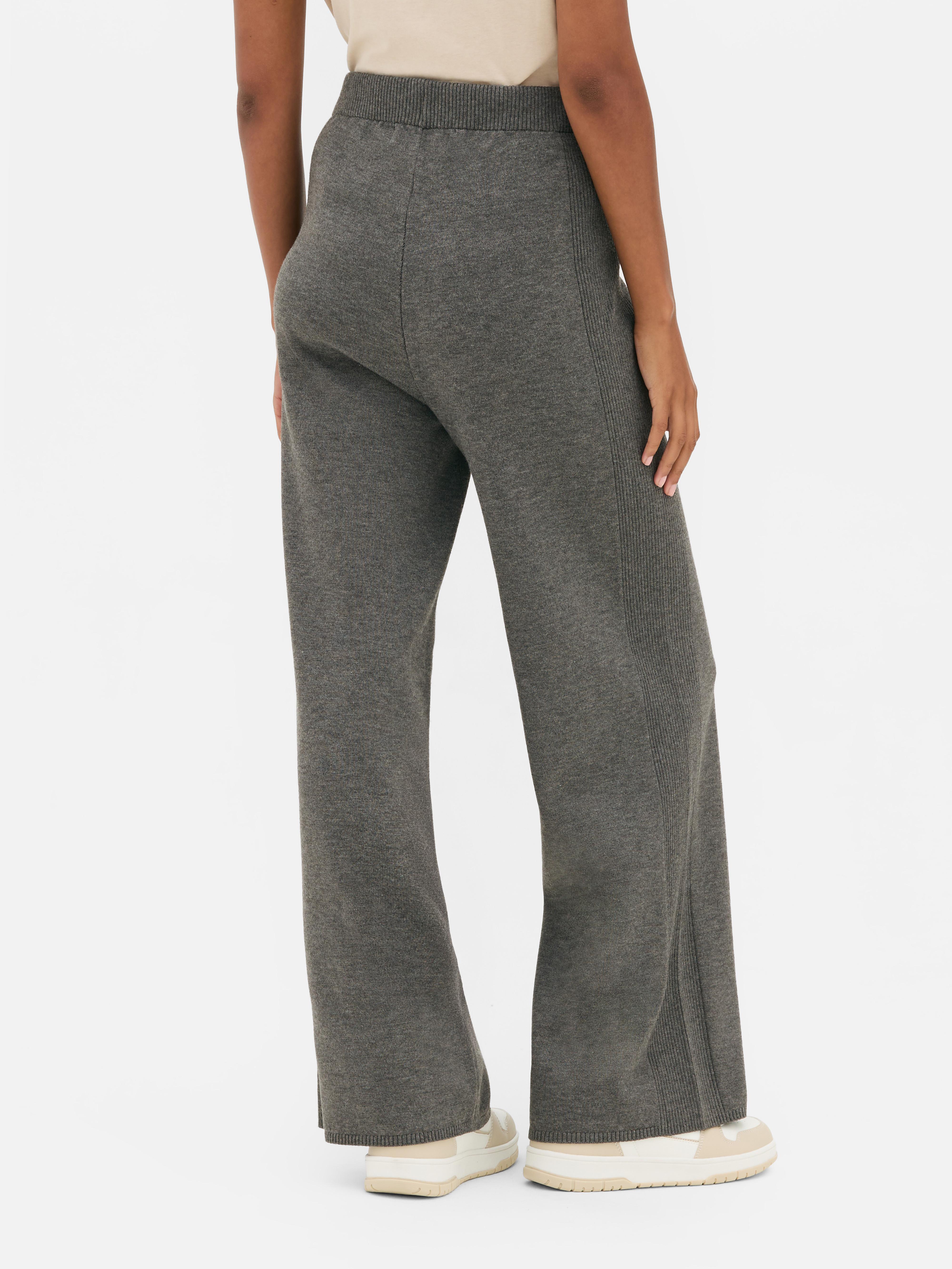 Knitted Ribbed Trousers