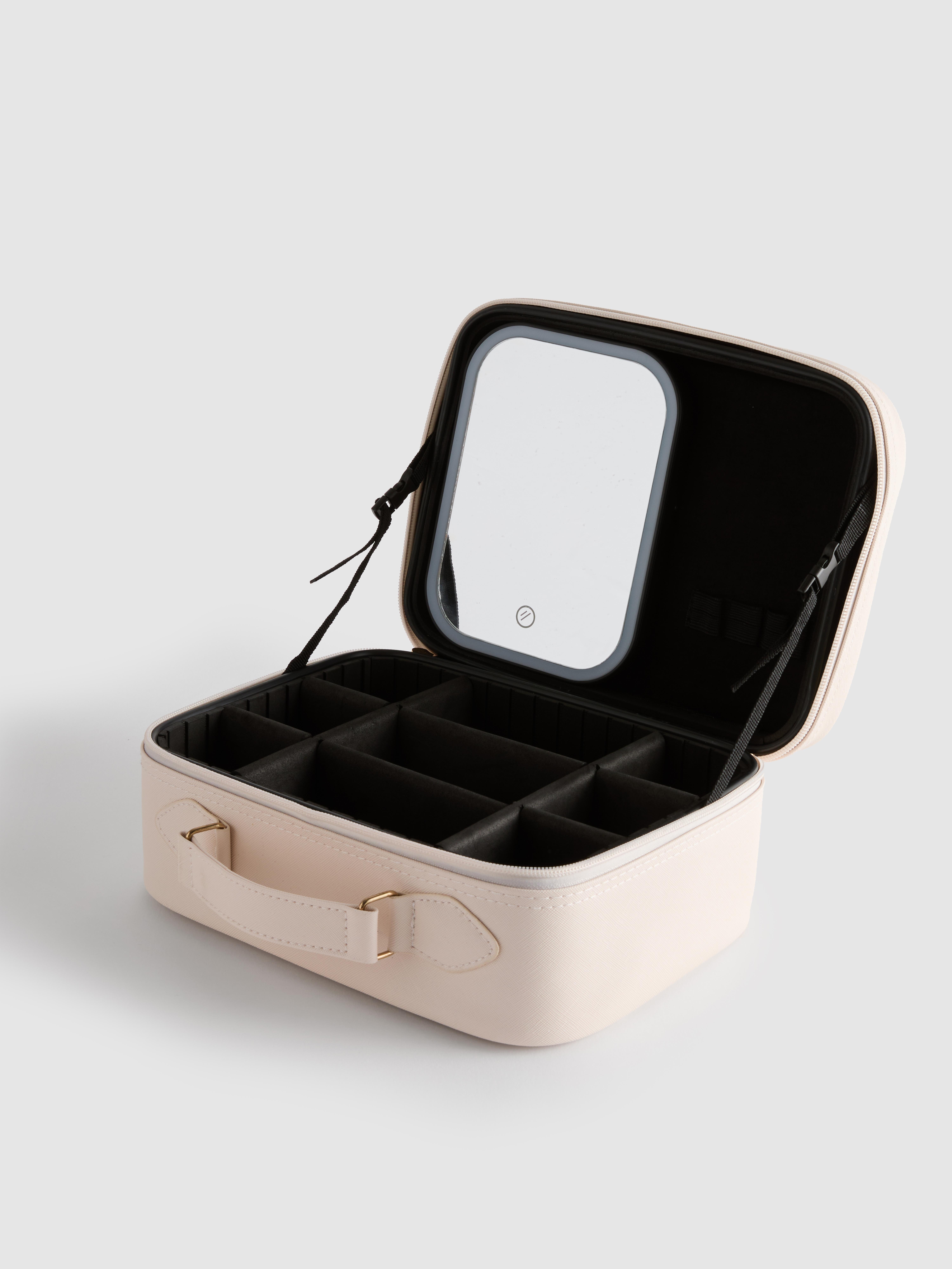Beautycase met led-spiegel