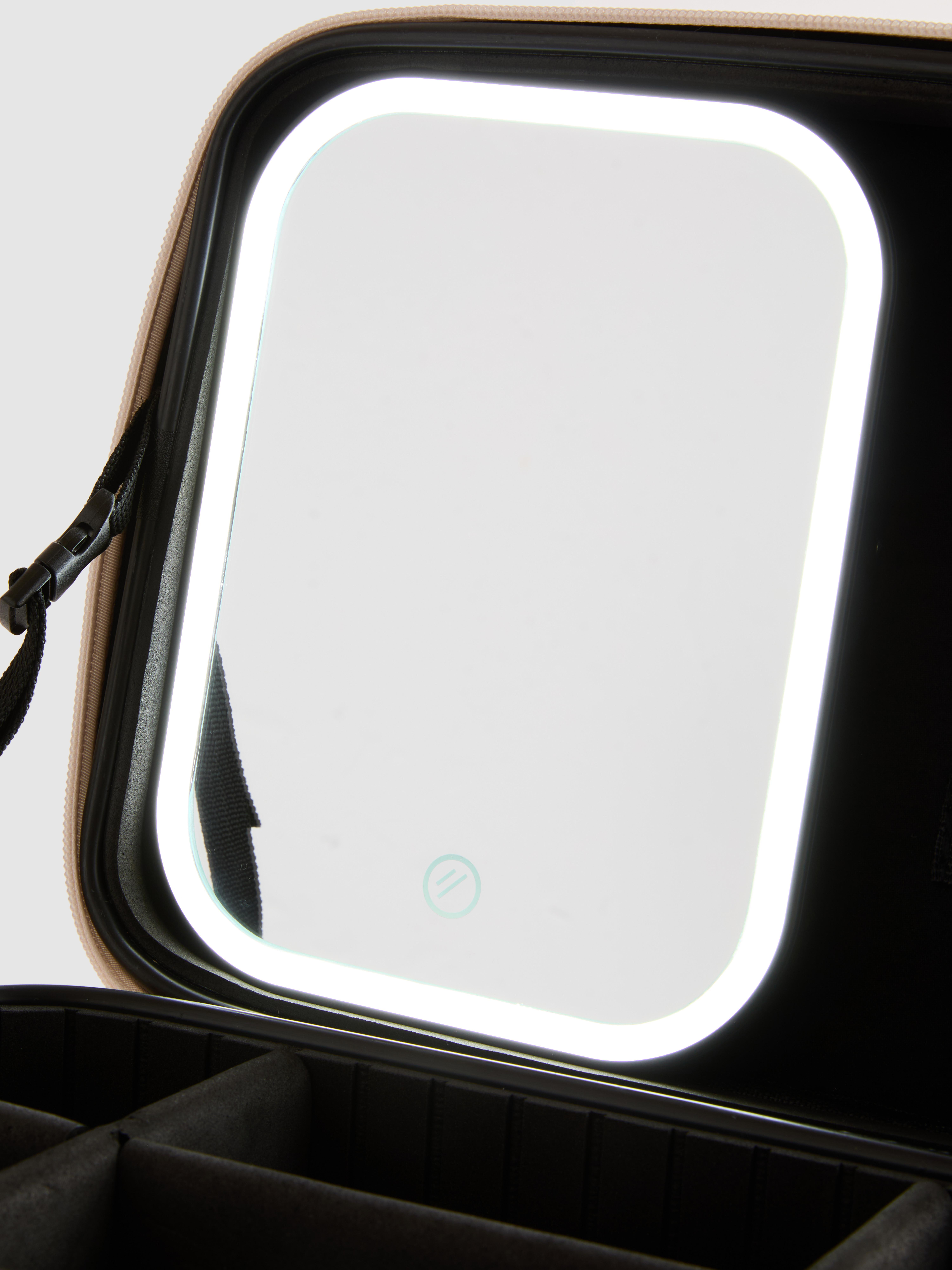 Beautycase met led-spiegel