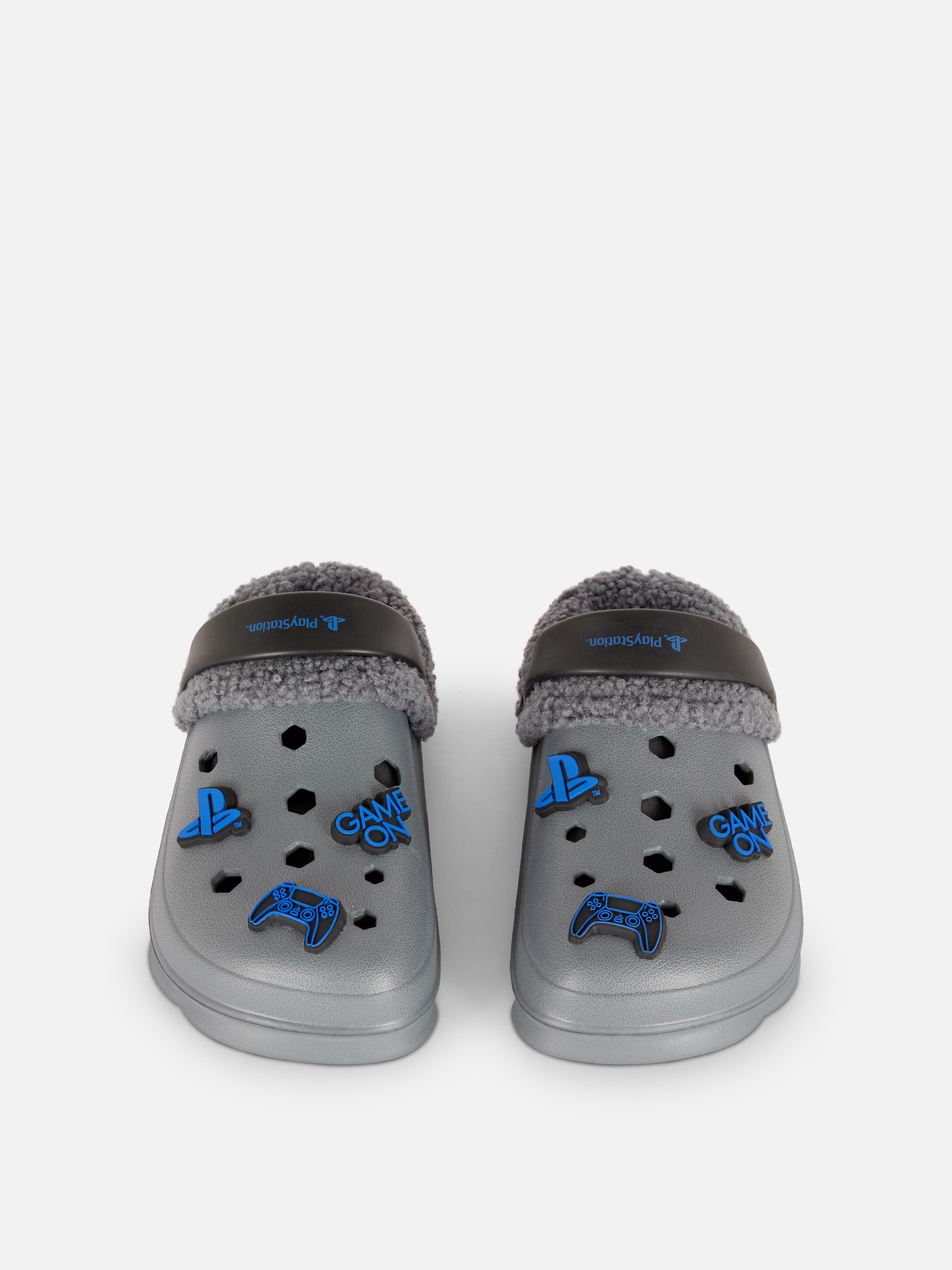 Chaussons sabots en fausse fourrure PlayStation