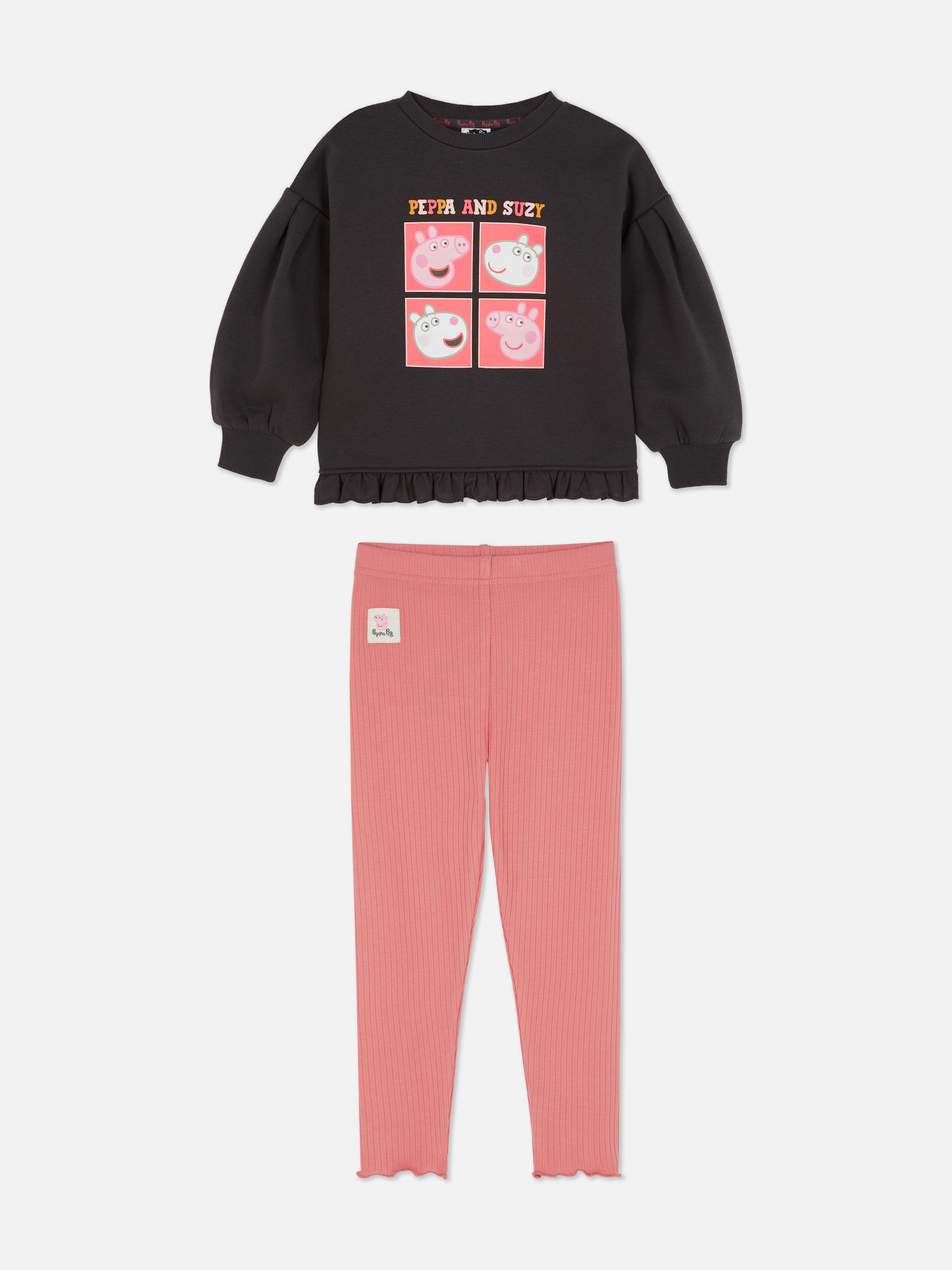 1,5-6 ans | Ensemble sweat-shirt à manches ballon et legging Peppa Pig