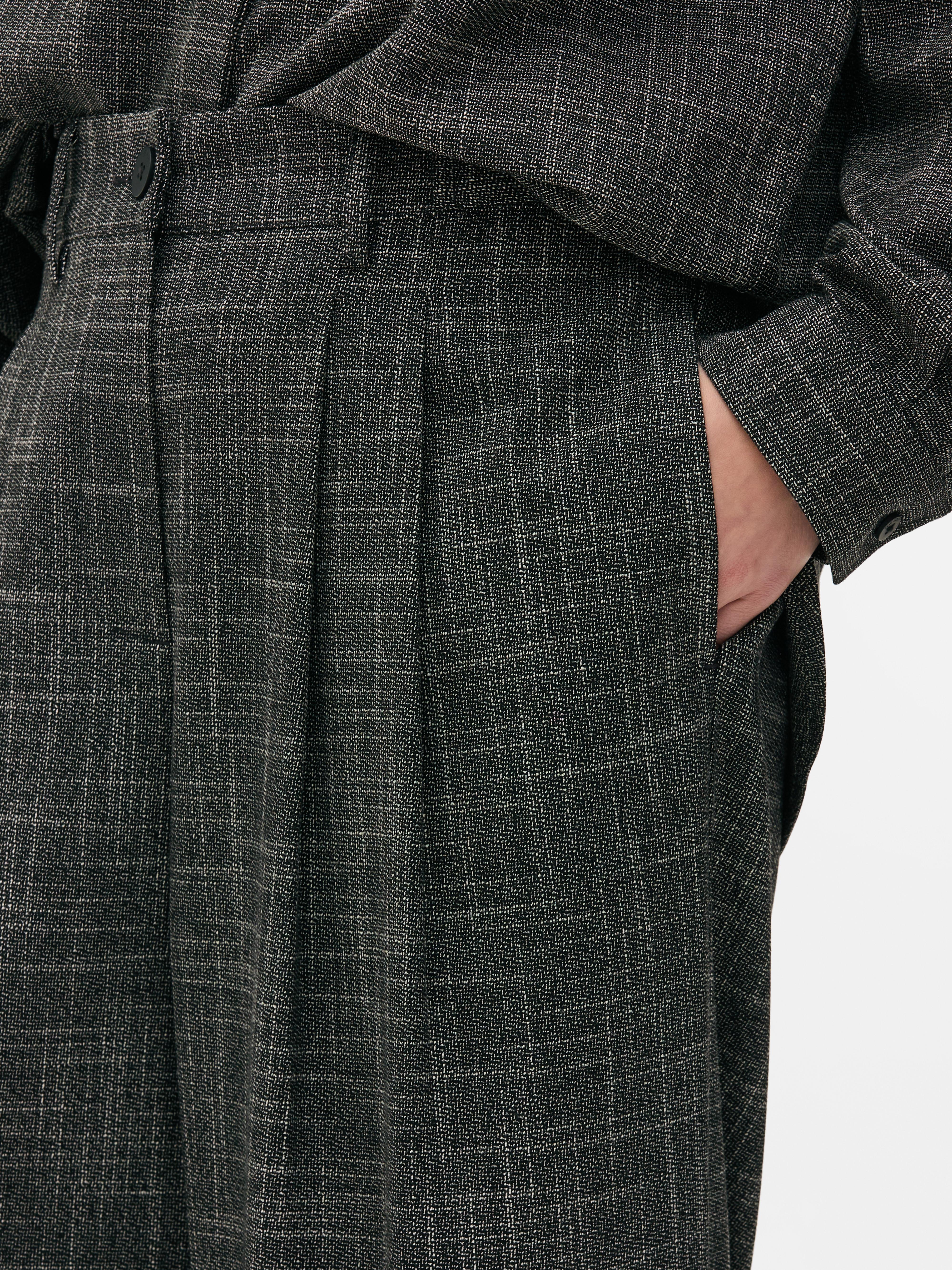 The Edit Textured Pleated Pants