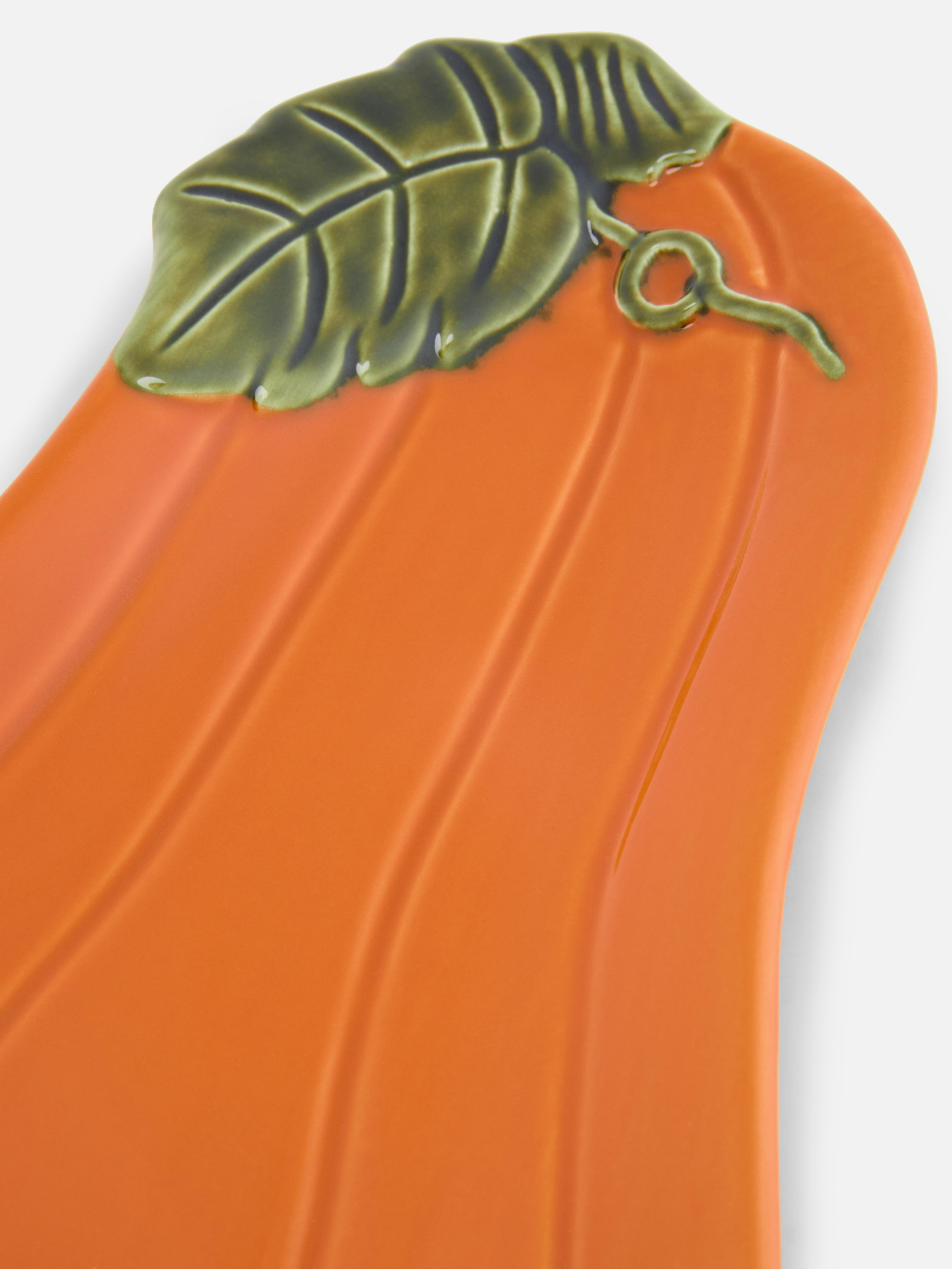 Plat en céramique en forme de courge
