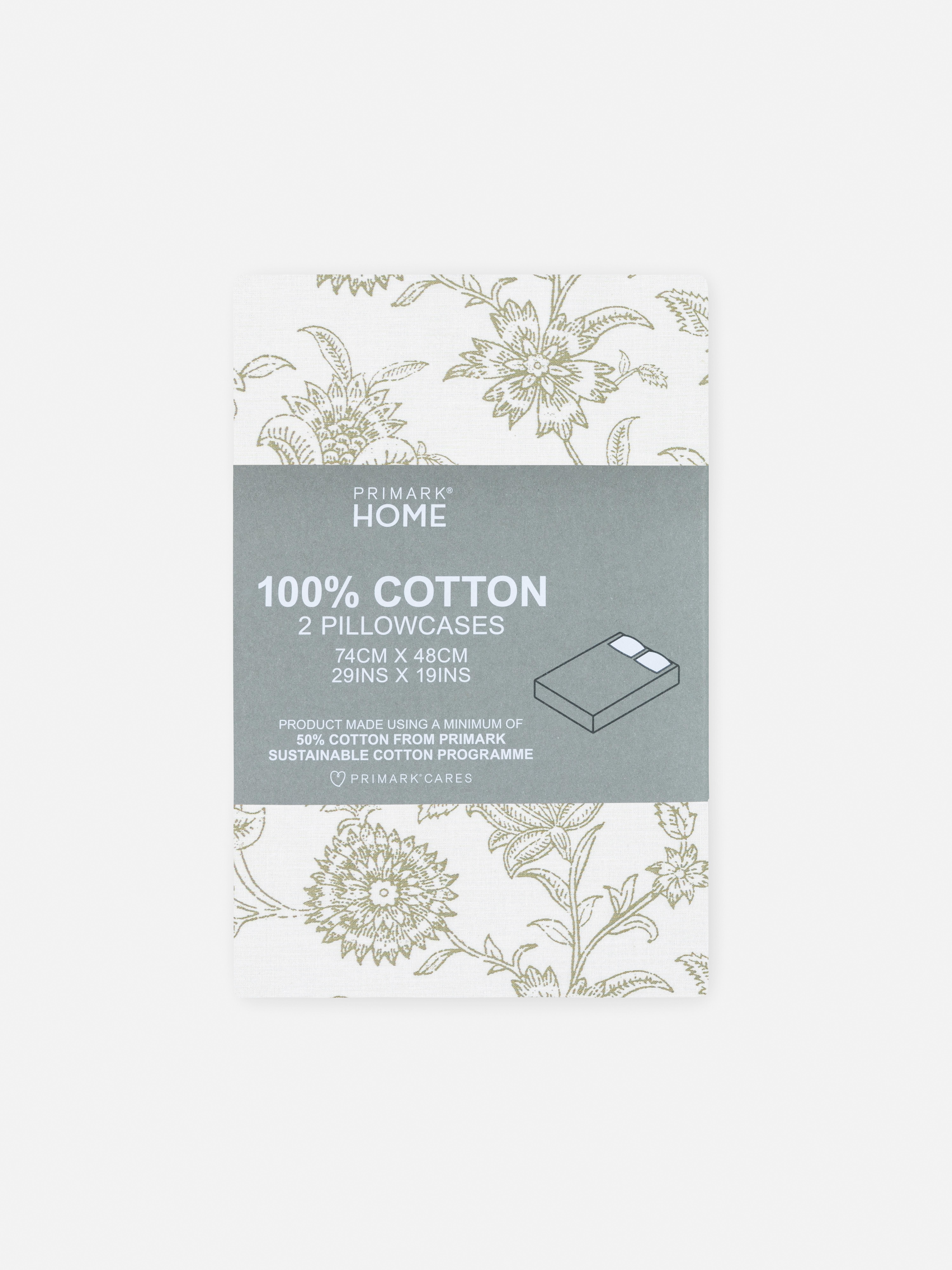 2pk Floral Pillowcases