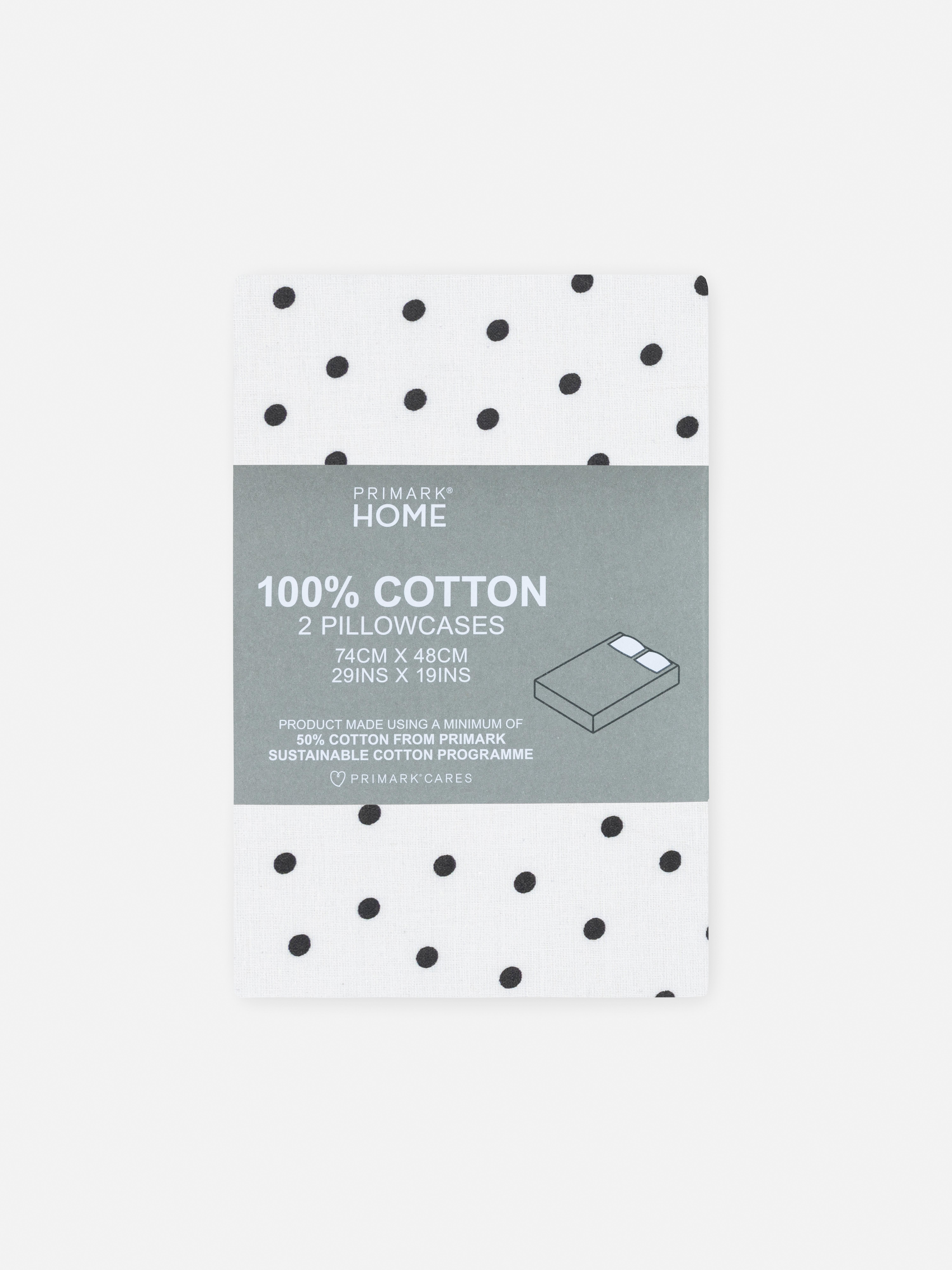 2pk Spotted Pillowcases