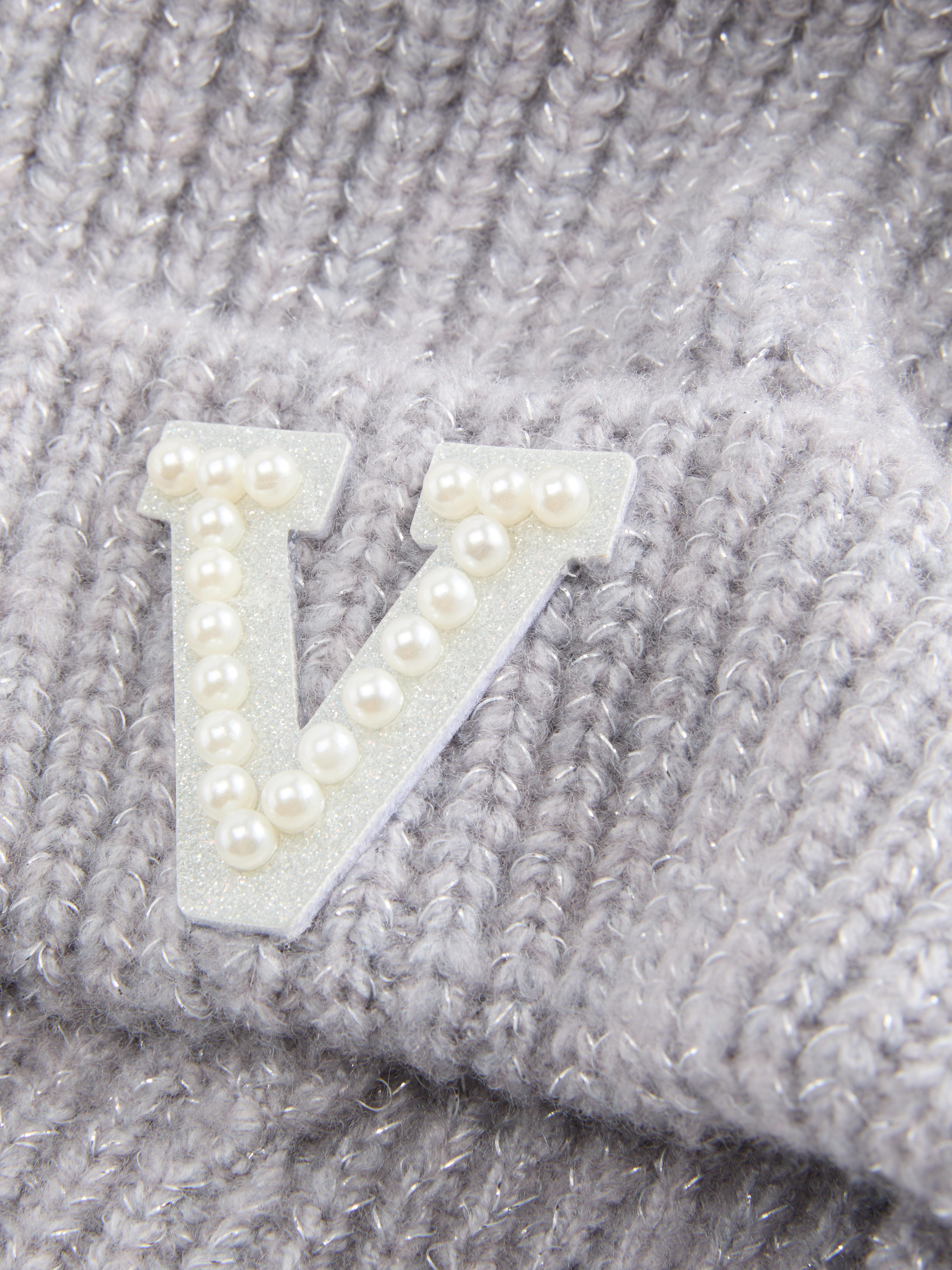 Initial Pom-Pom Beanie