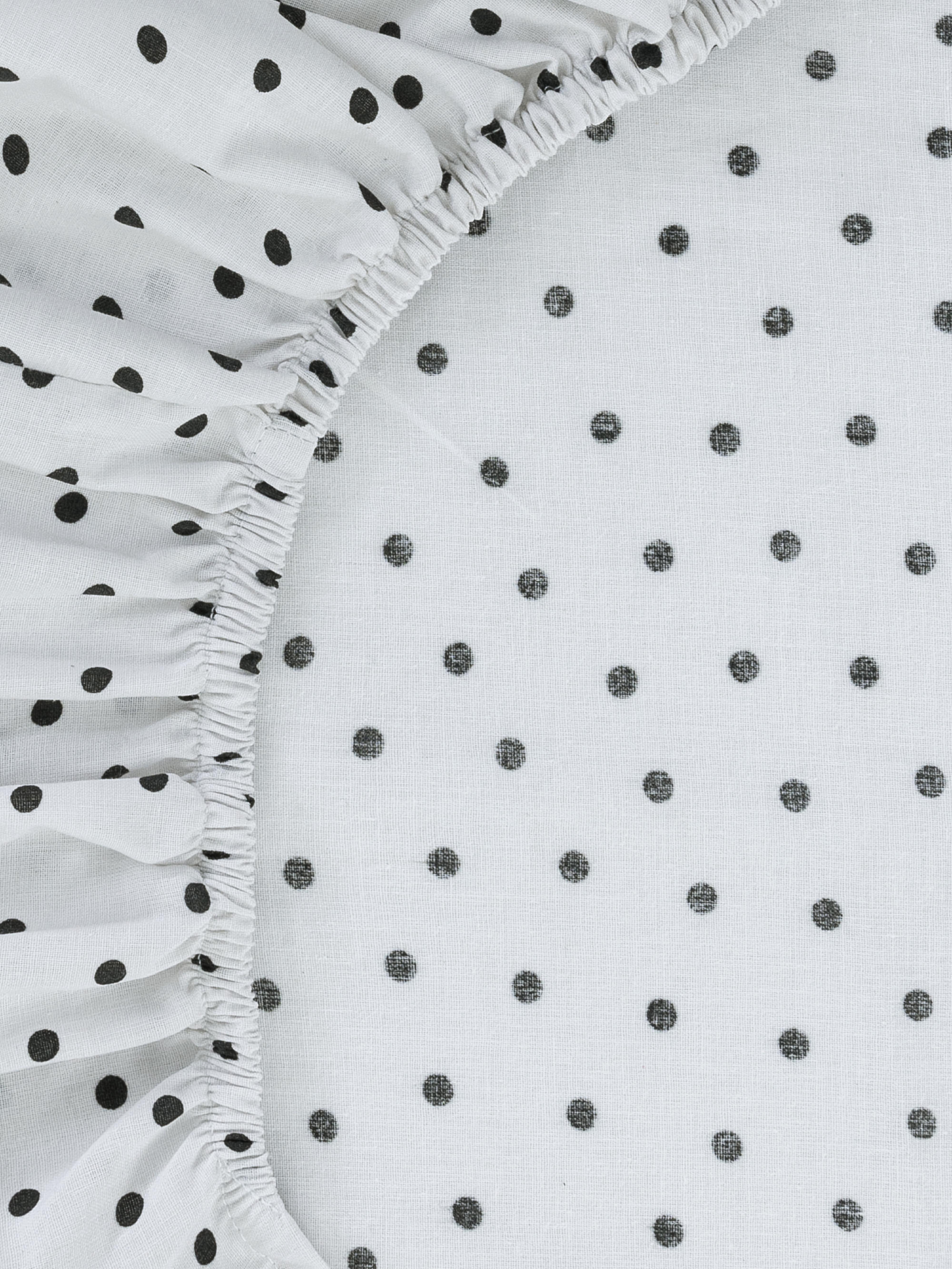 Spotted Double Fitted Sheet
