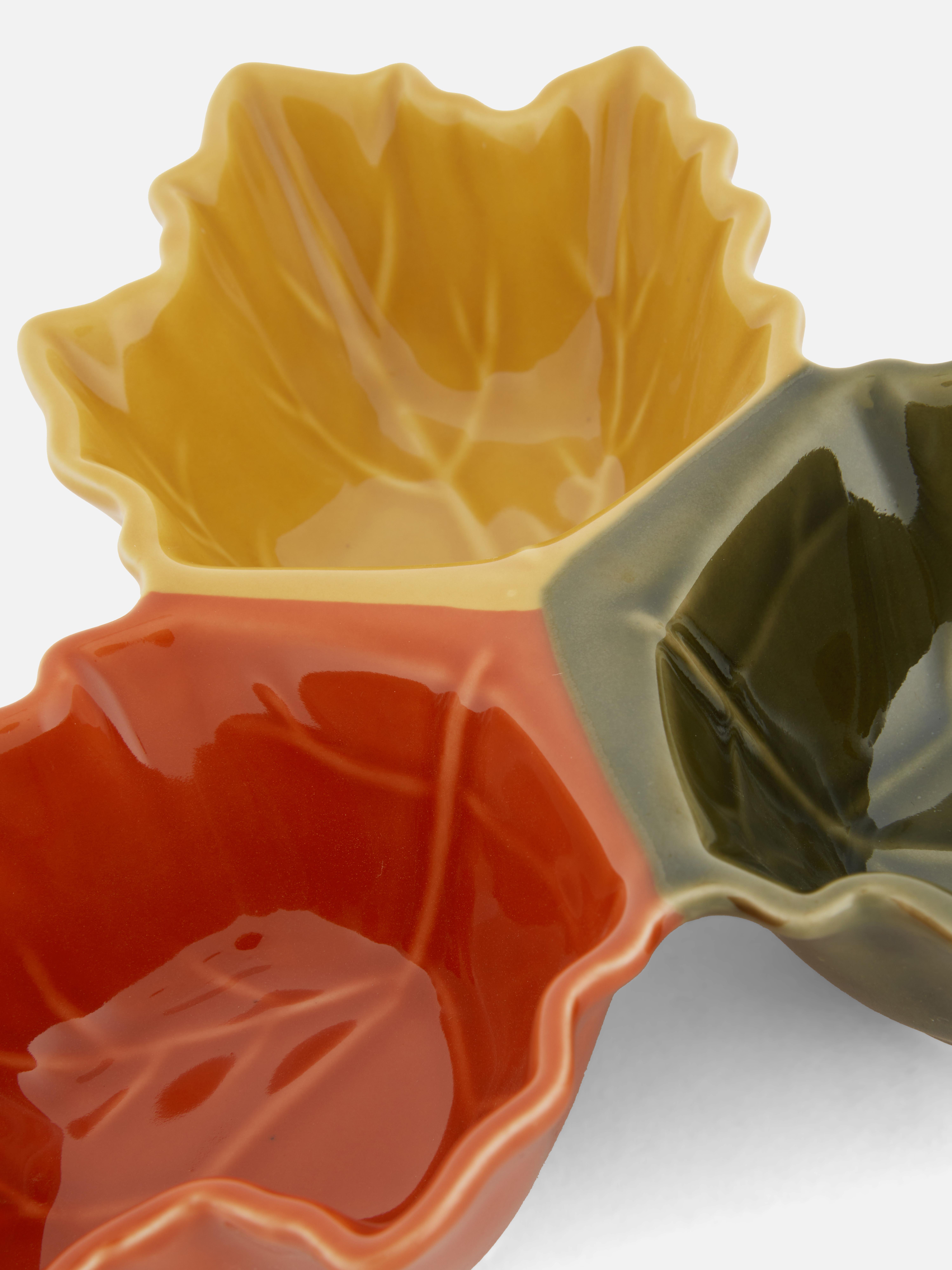 Trio Leaf Serving Dish