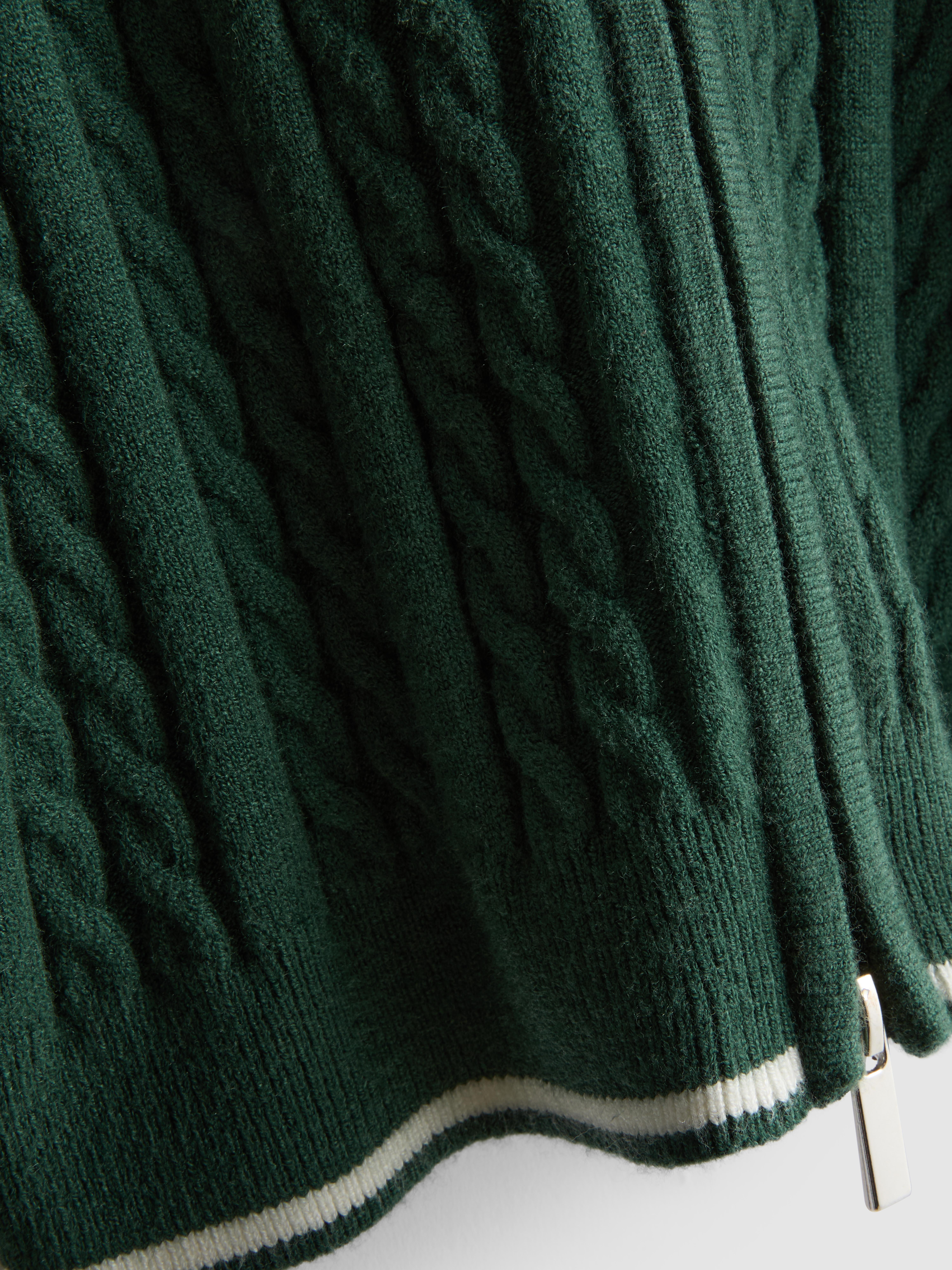 Polo Cable Knit Cardigan