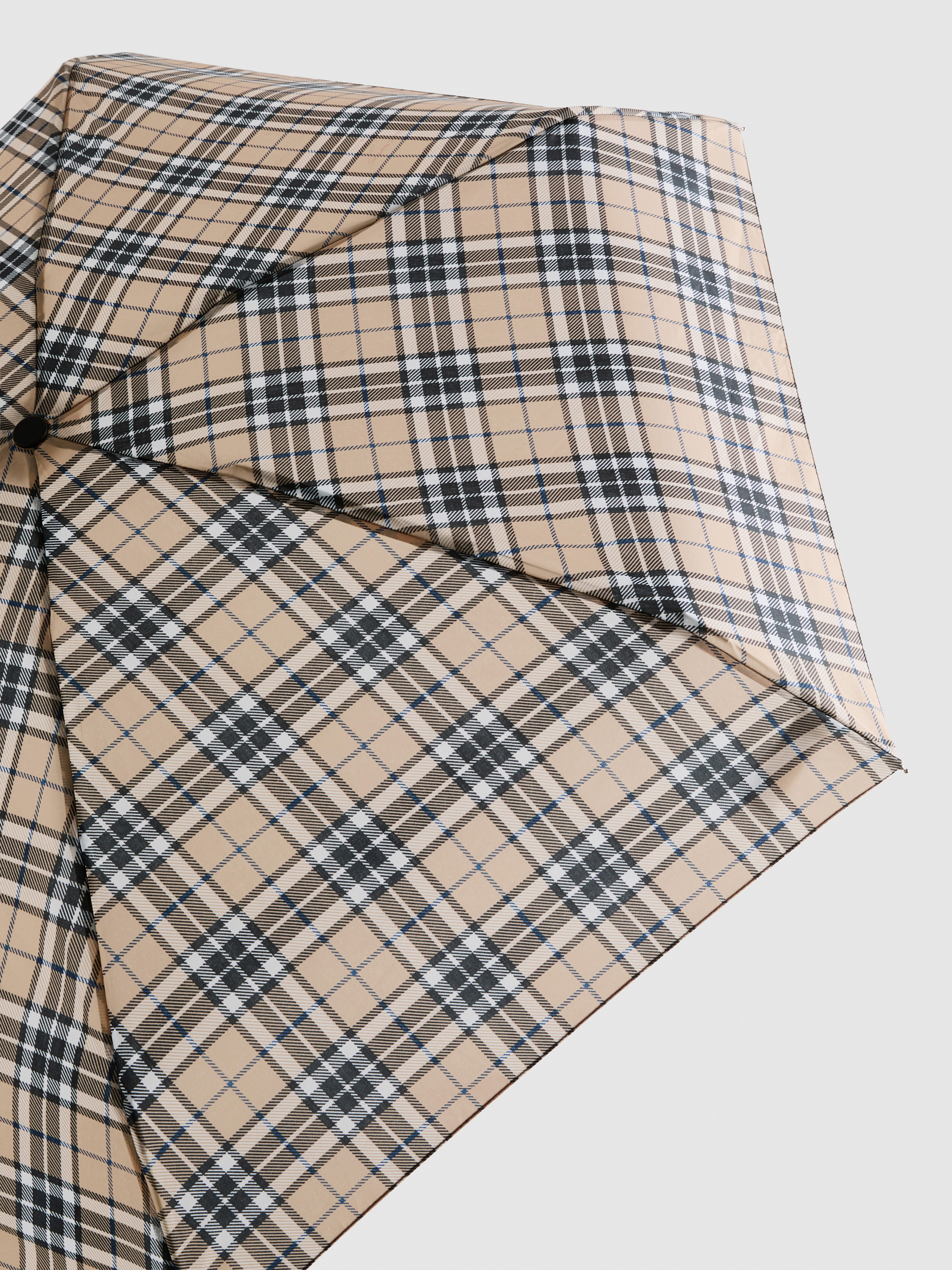 Checked Folding Umbrella