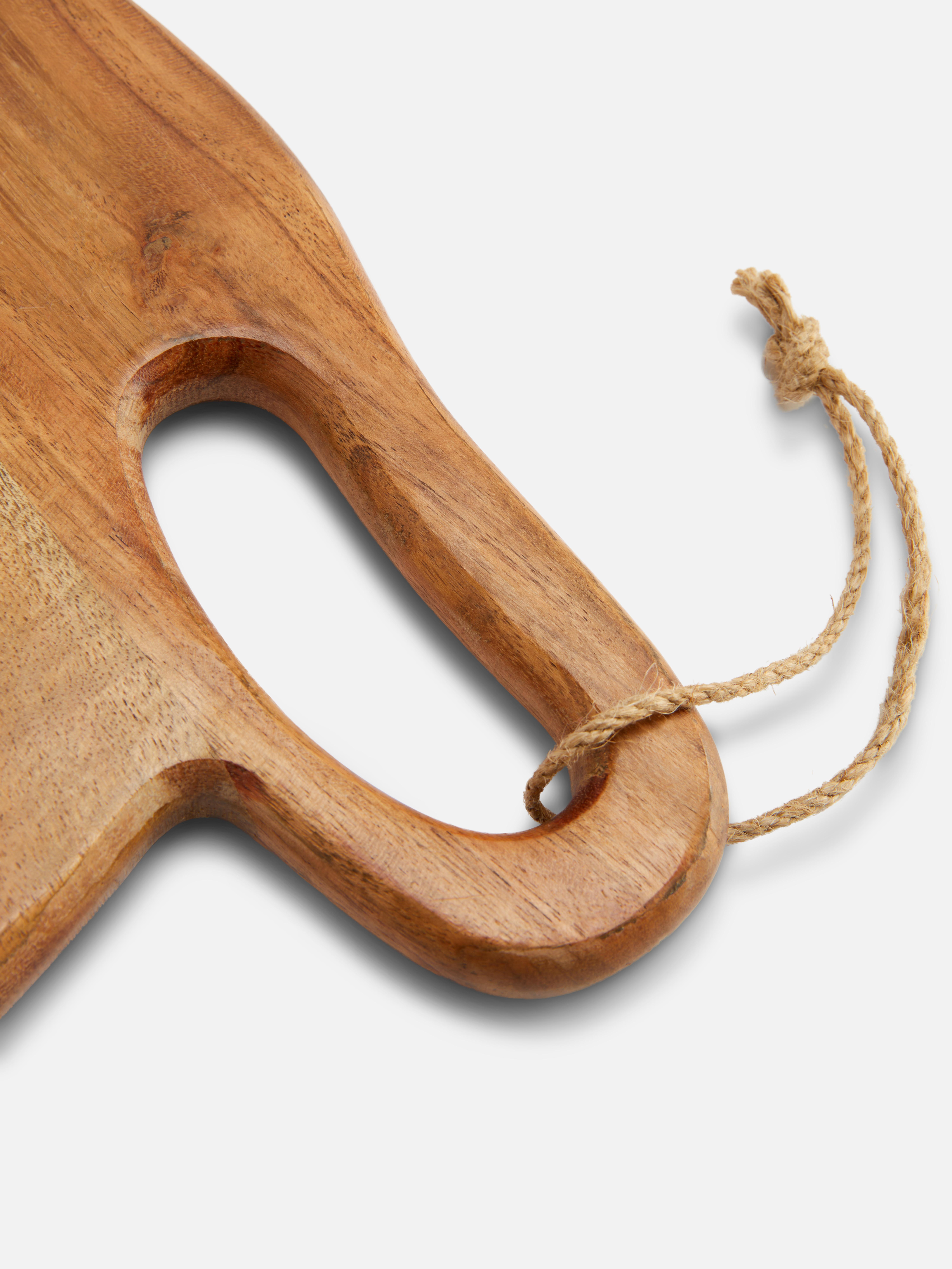 Tabla de cortar de madera ondulada