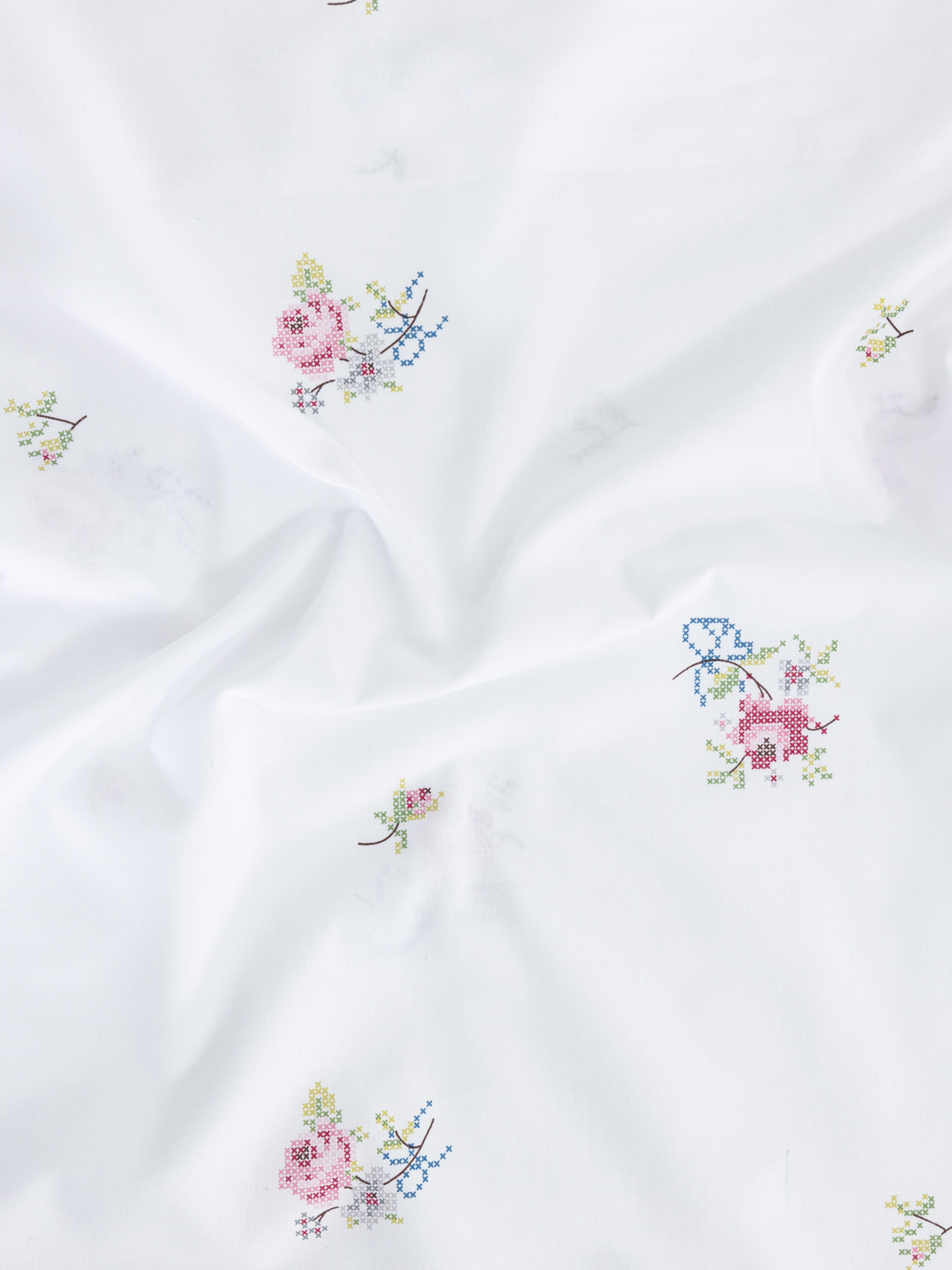 Pack de 2 fundas de almohada de punto de cruz