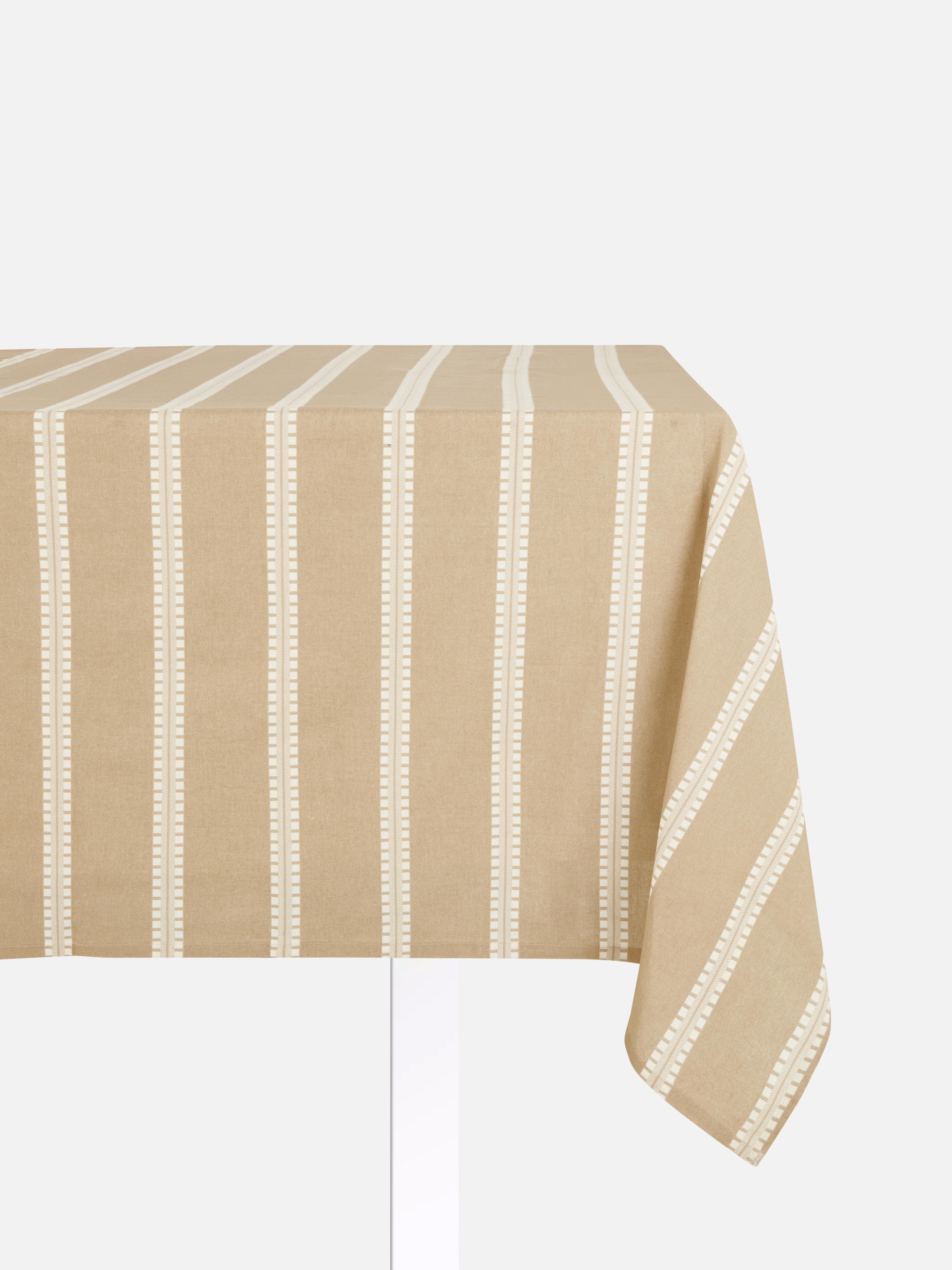 Gestreifte Tischdecke