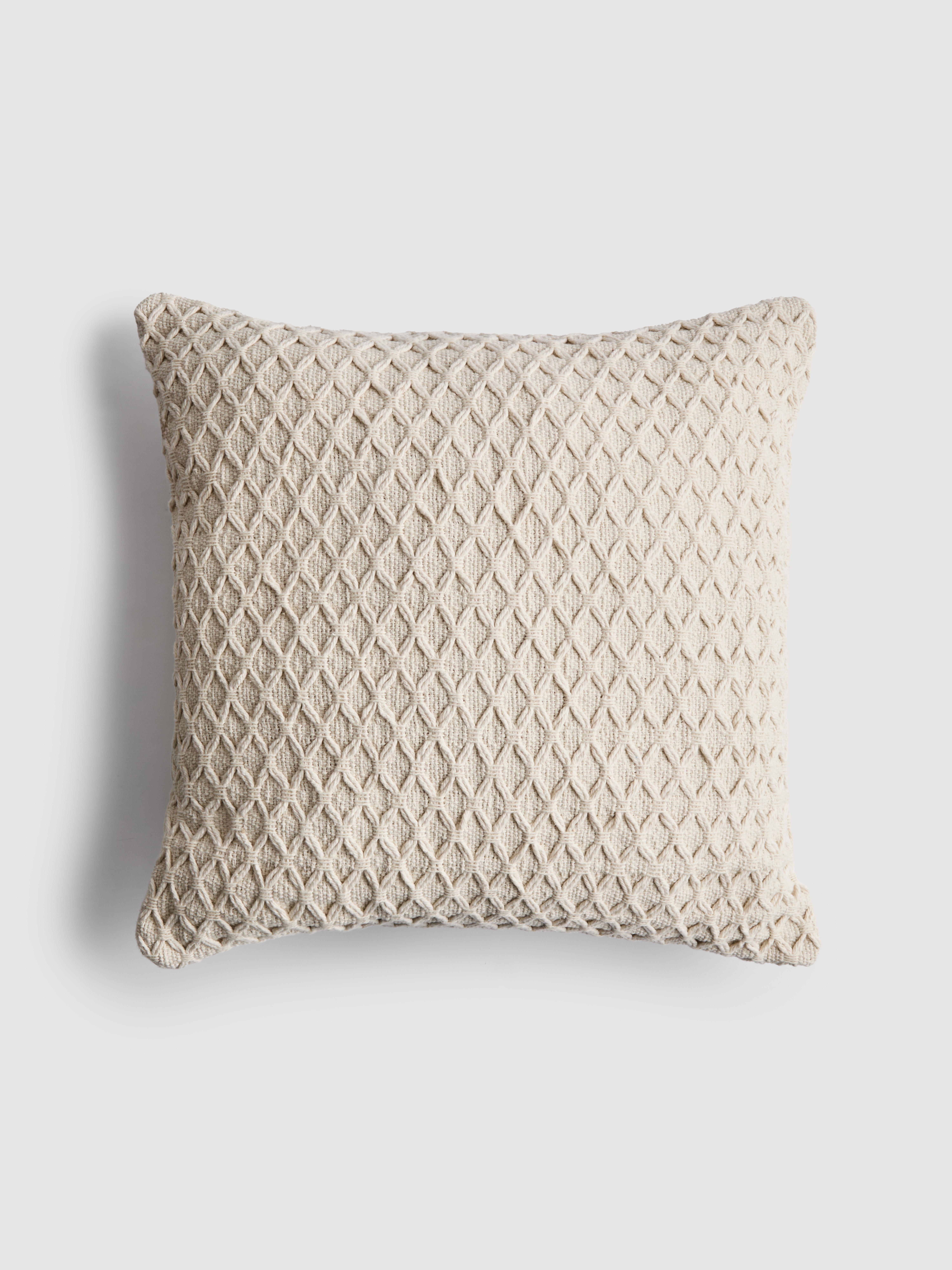 Cable Knit Square Cushion