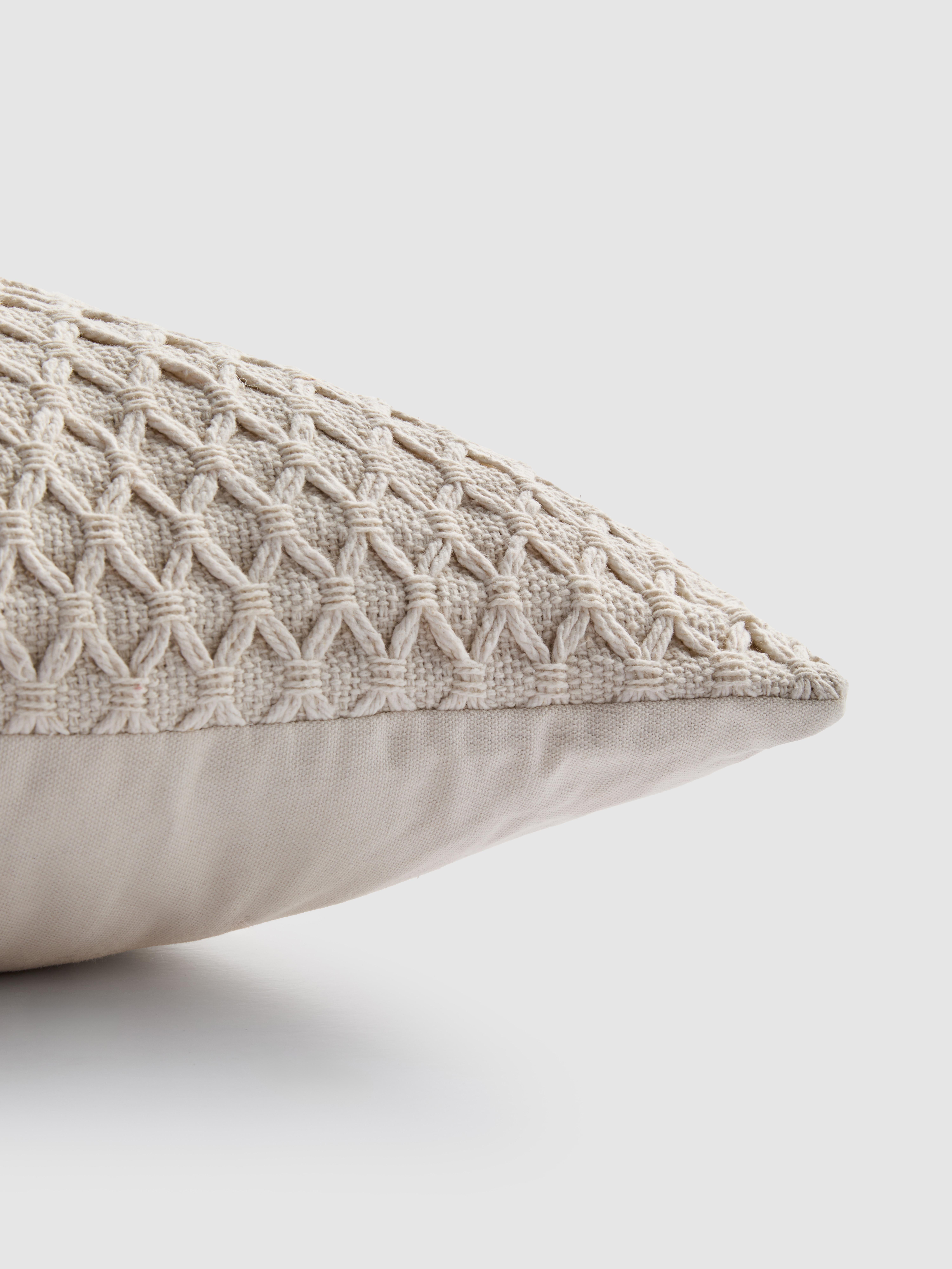 Cable Knit Square Cushion