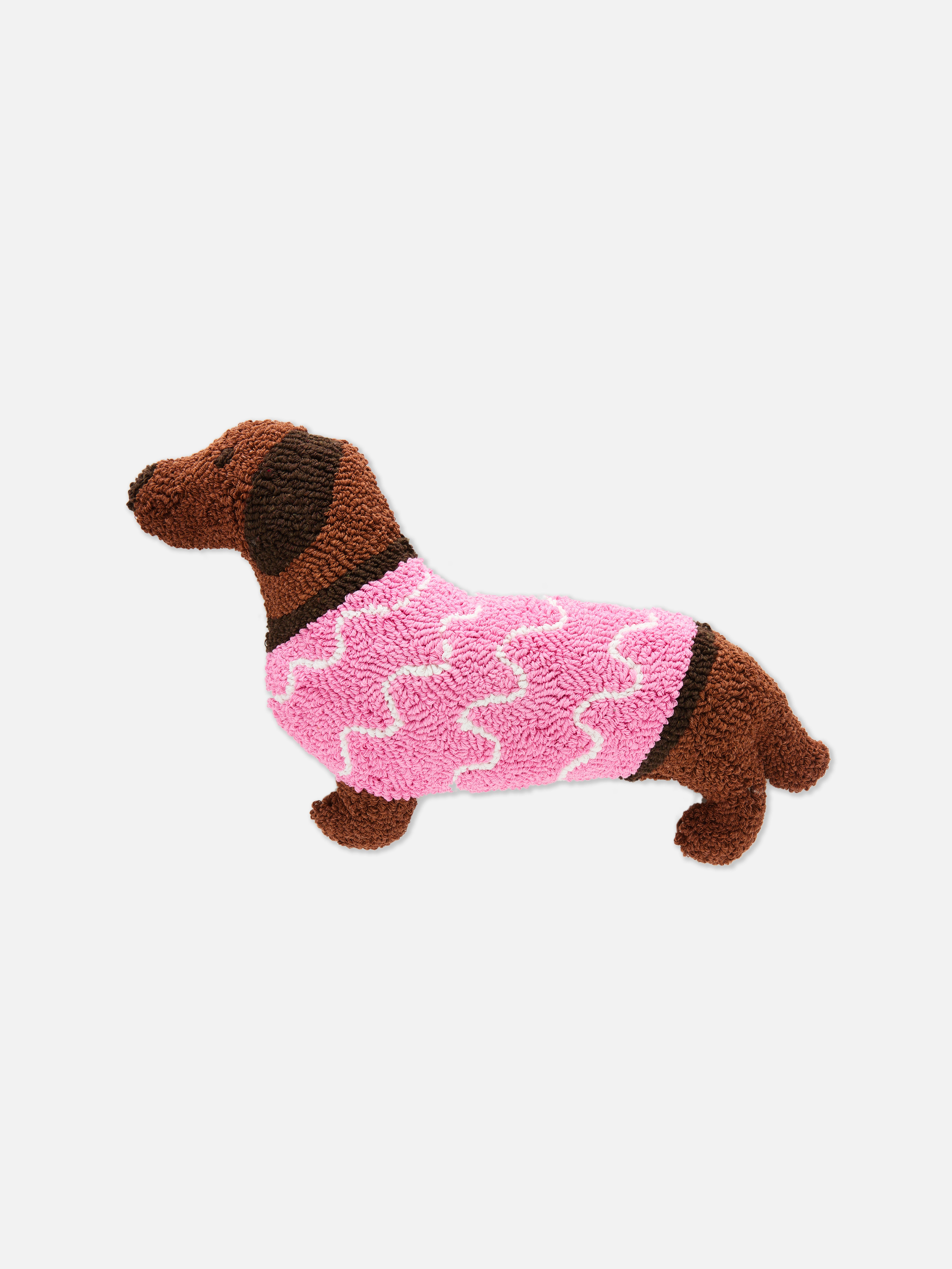 Cojín en forma de perro salchicha