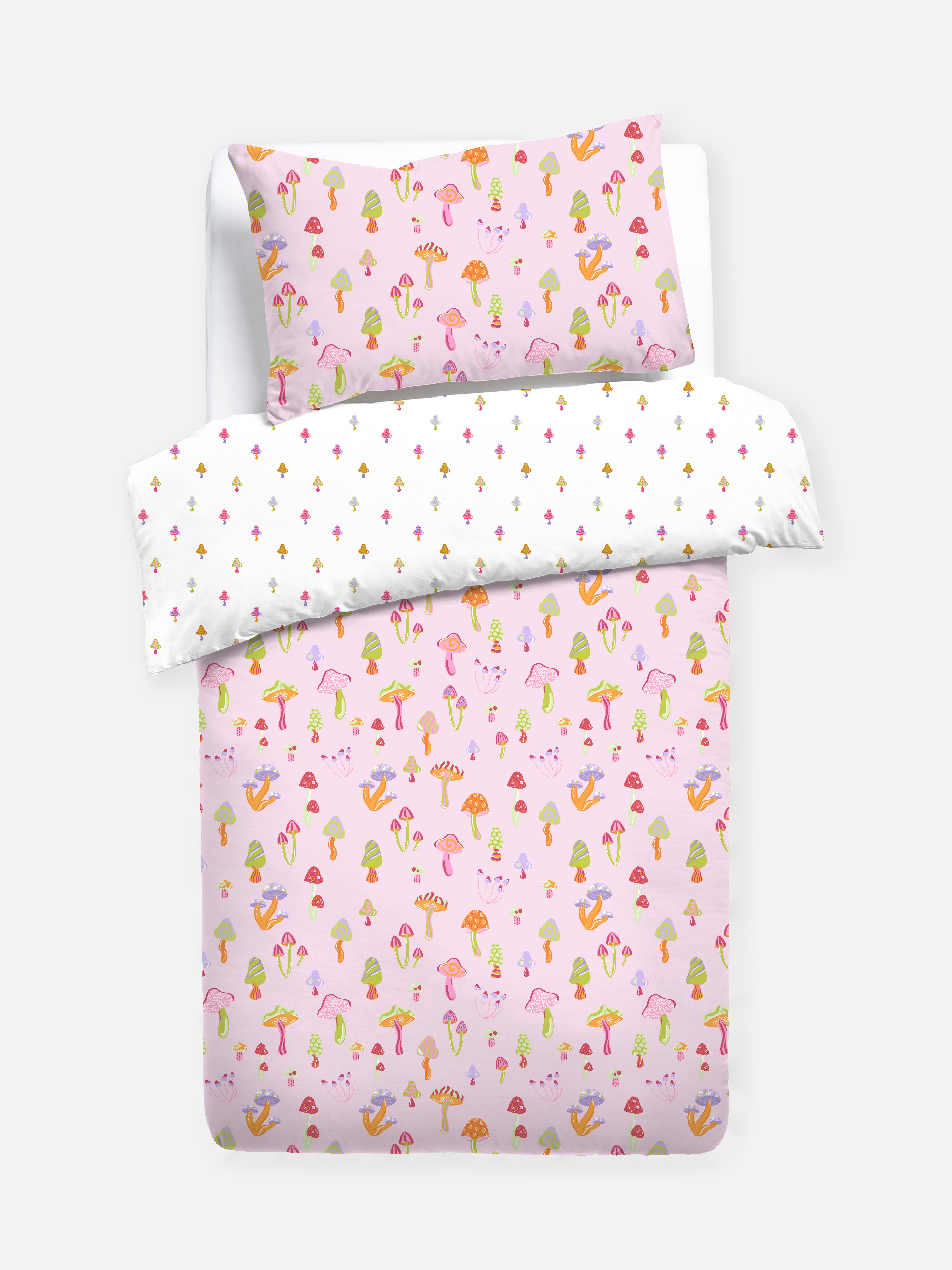 Mushroom Single Duvet Cover Set