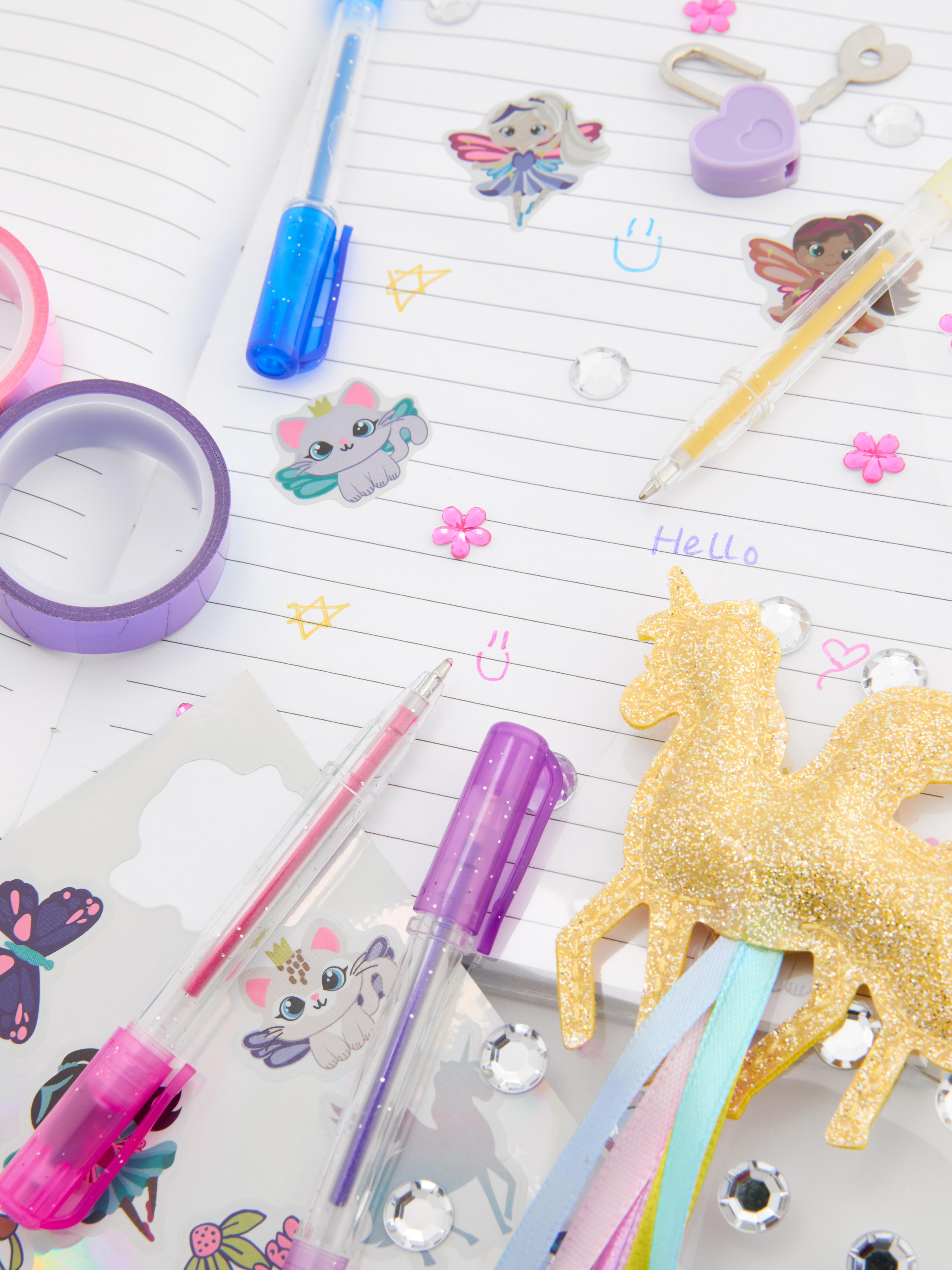 Grand kit de fournitures de bureau à motif fée