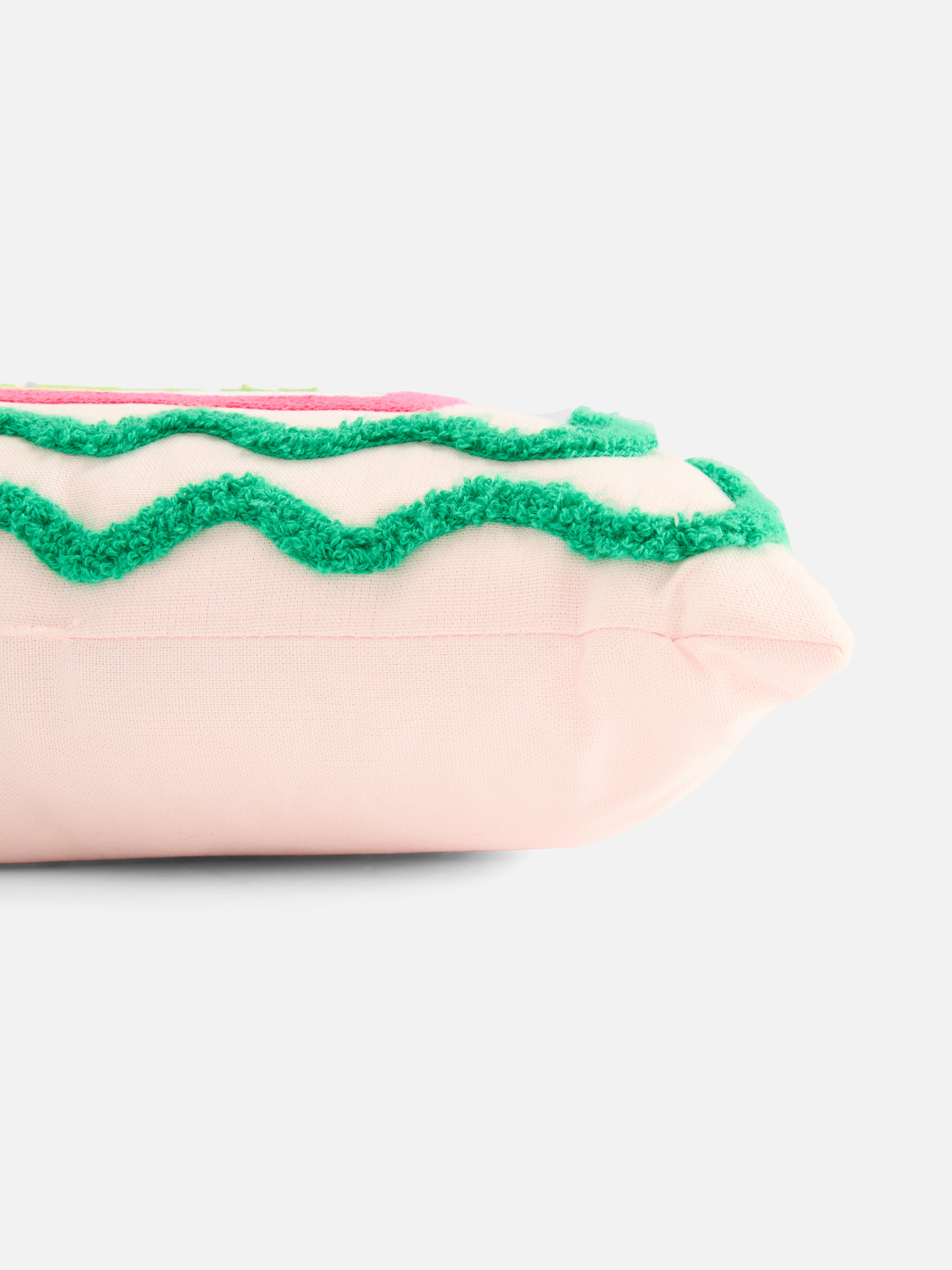 Tufted Slogan Cushion