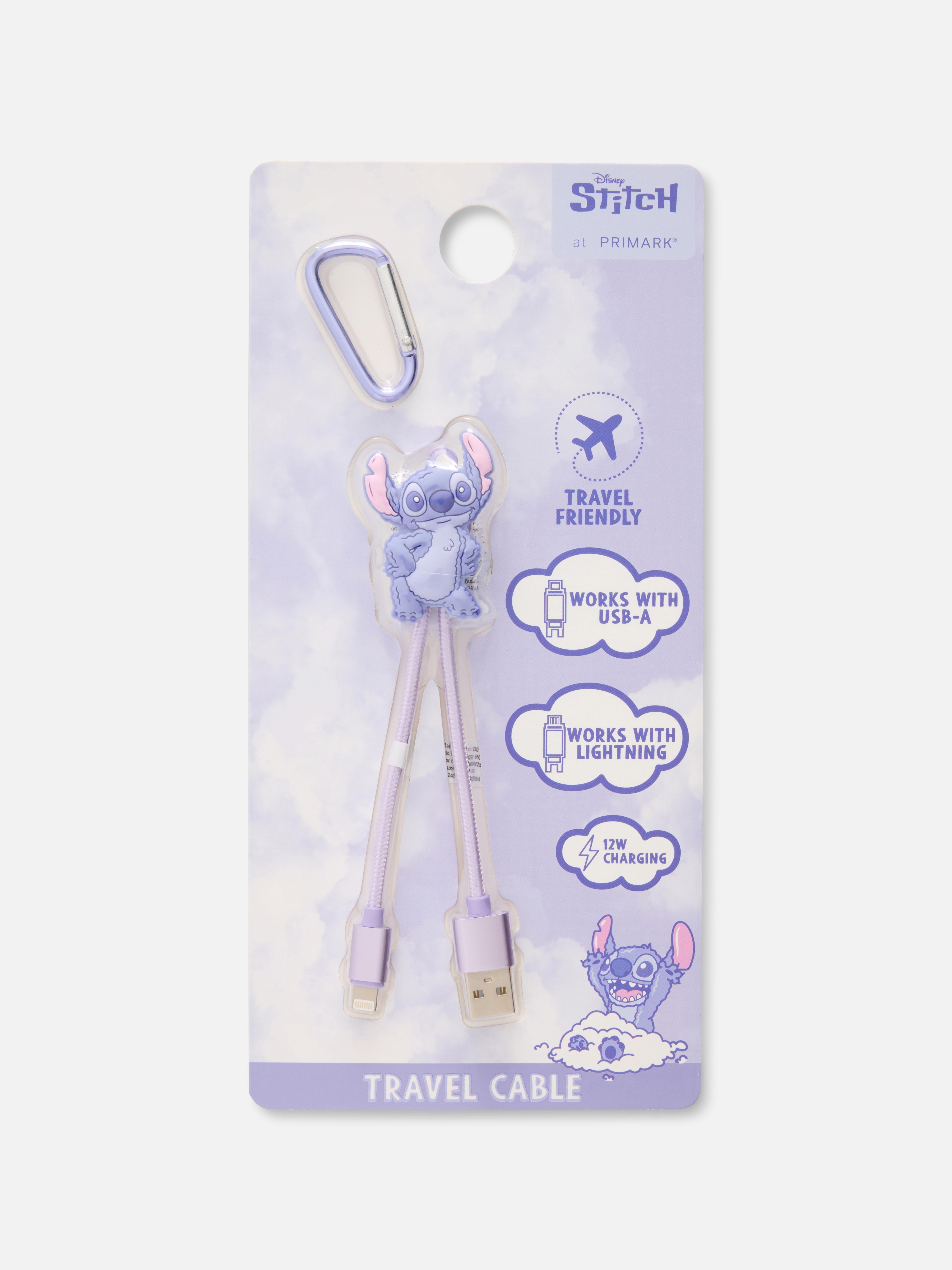 Reiskabel met clip Disney's Stitch
