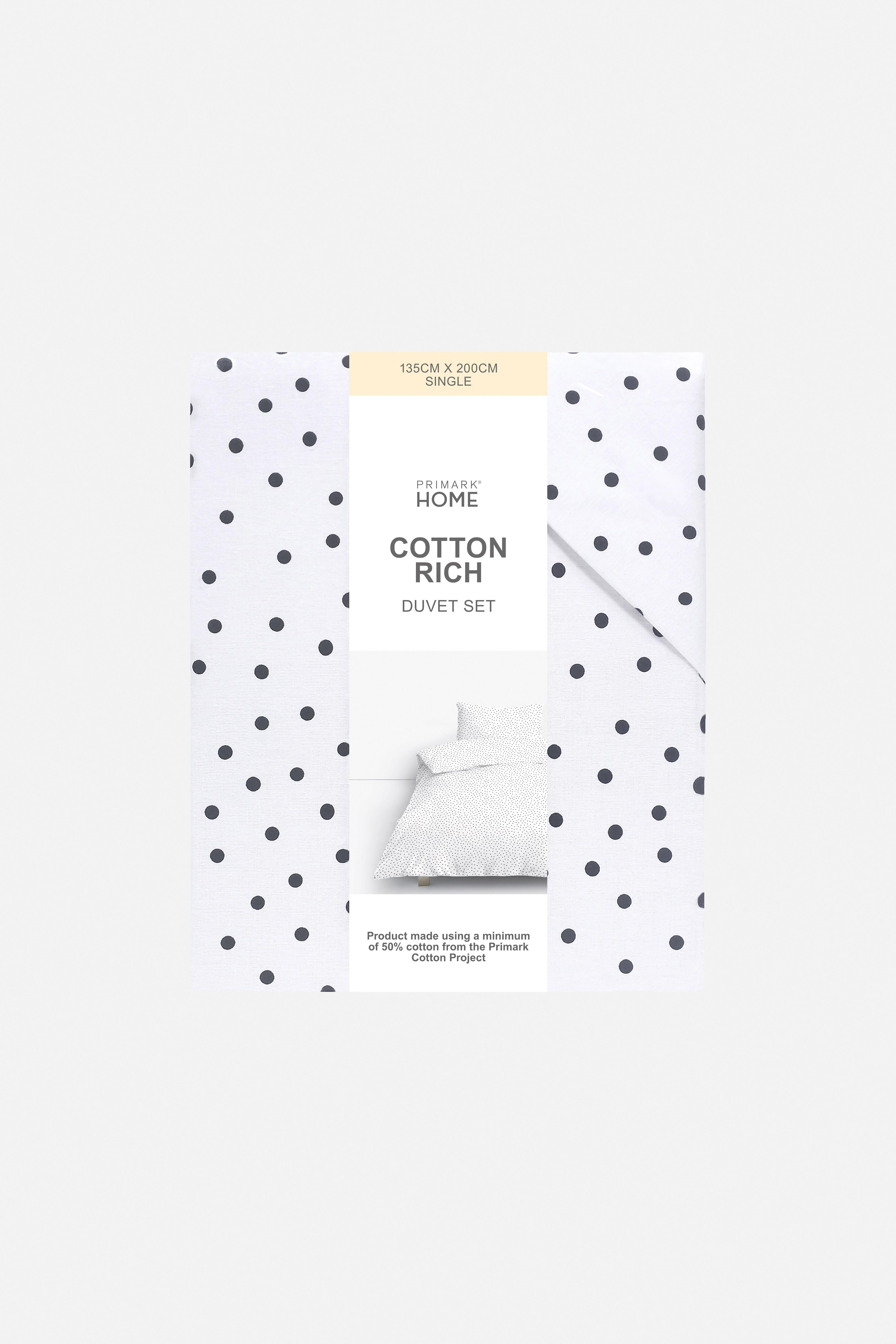 Spotted Single Duvet Cover Set