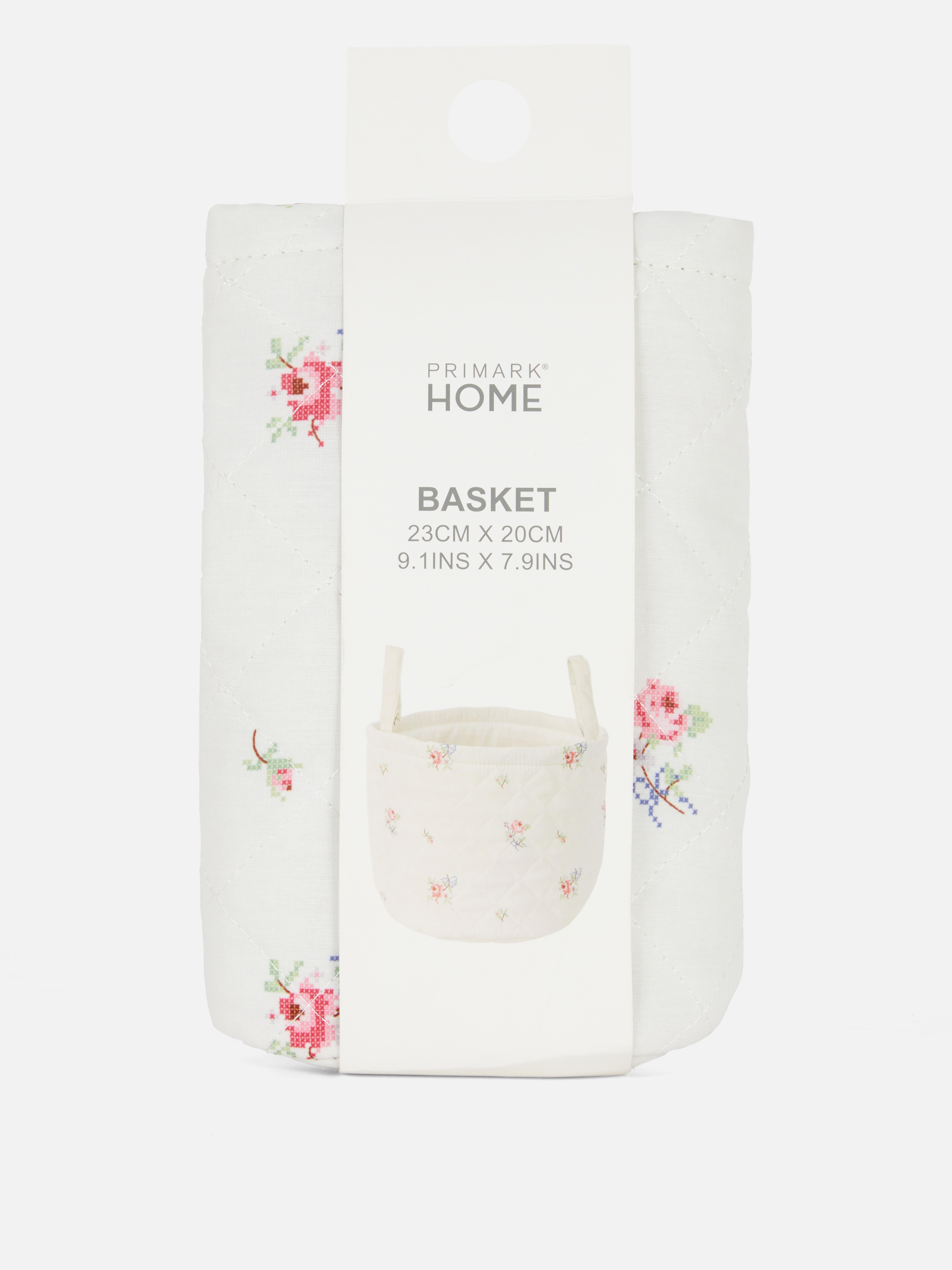 Cesta floral de tacto suave
