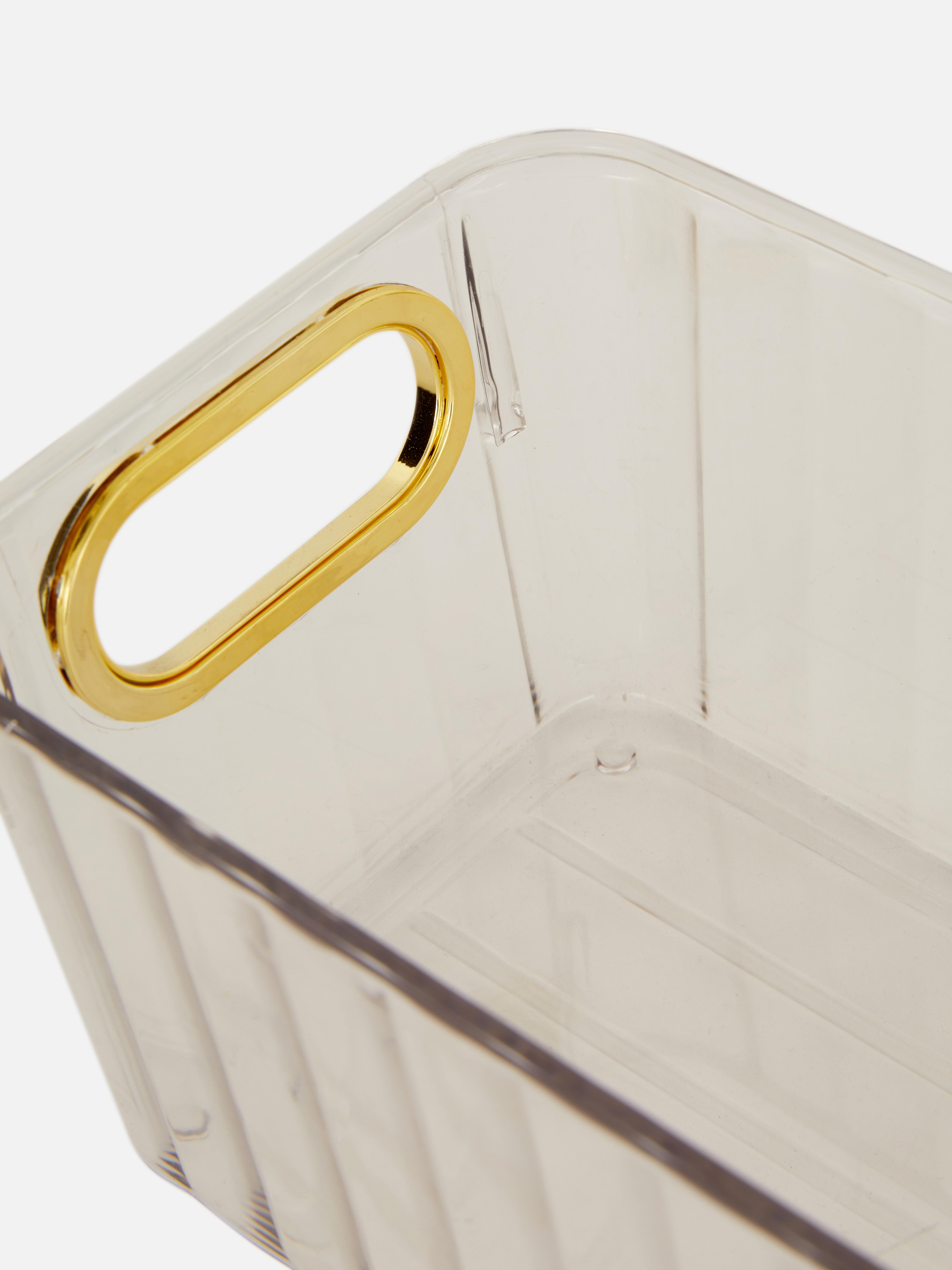 Rechteckiger, transparenter Organizer