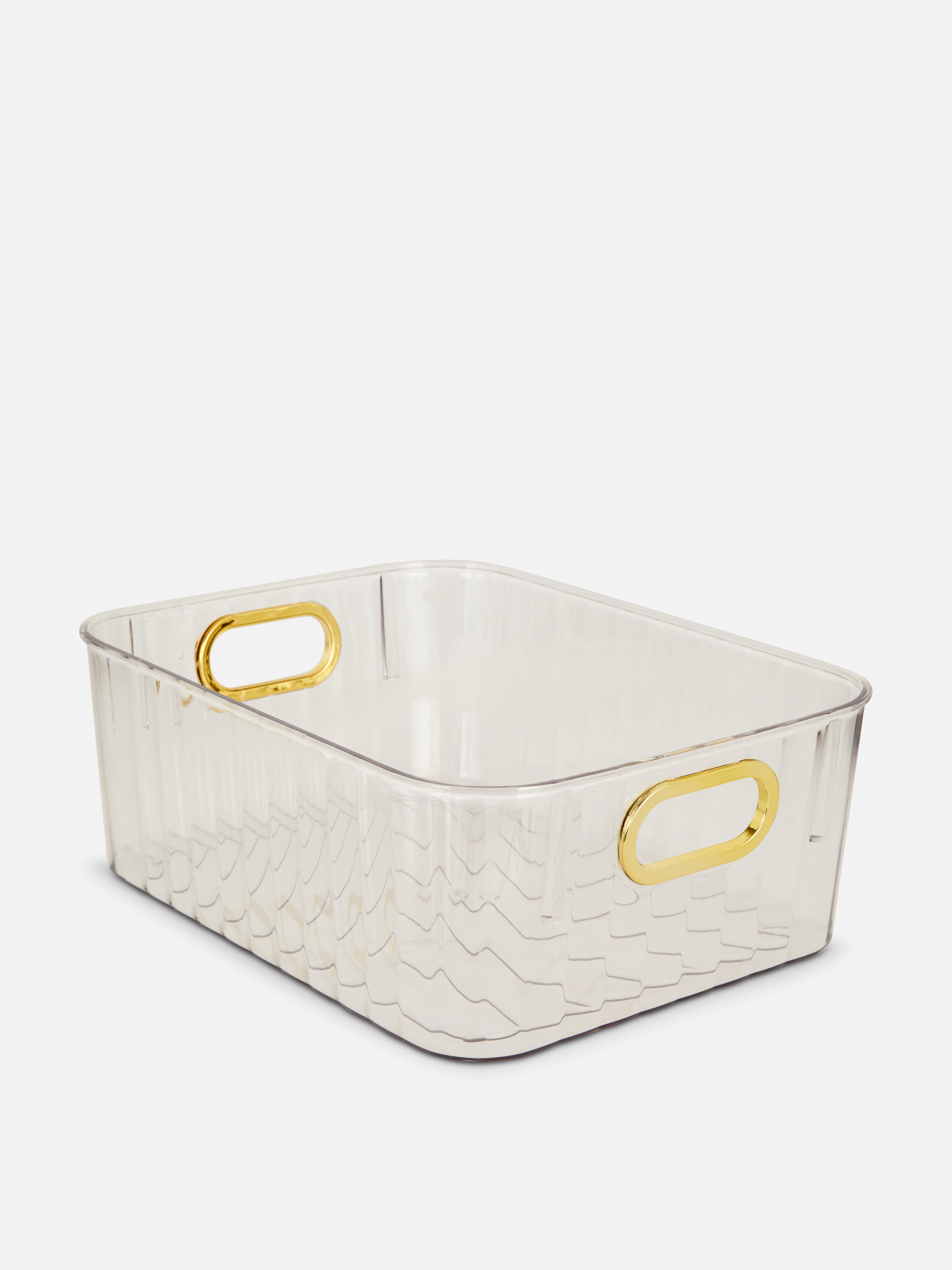 Grande boîte de rangement transparente