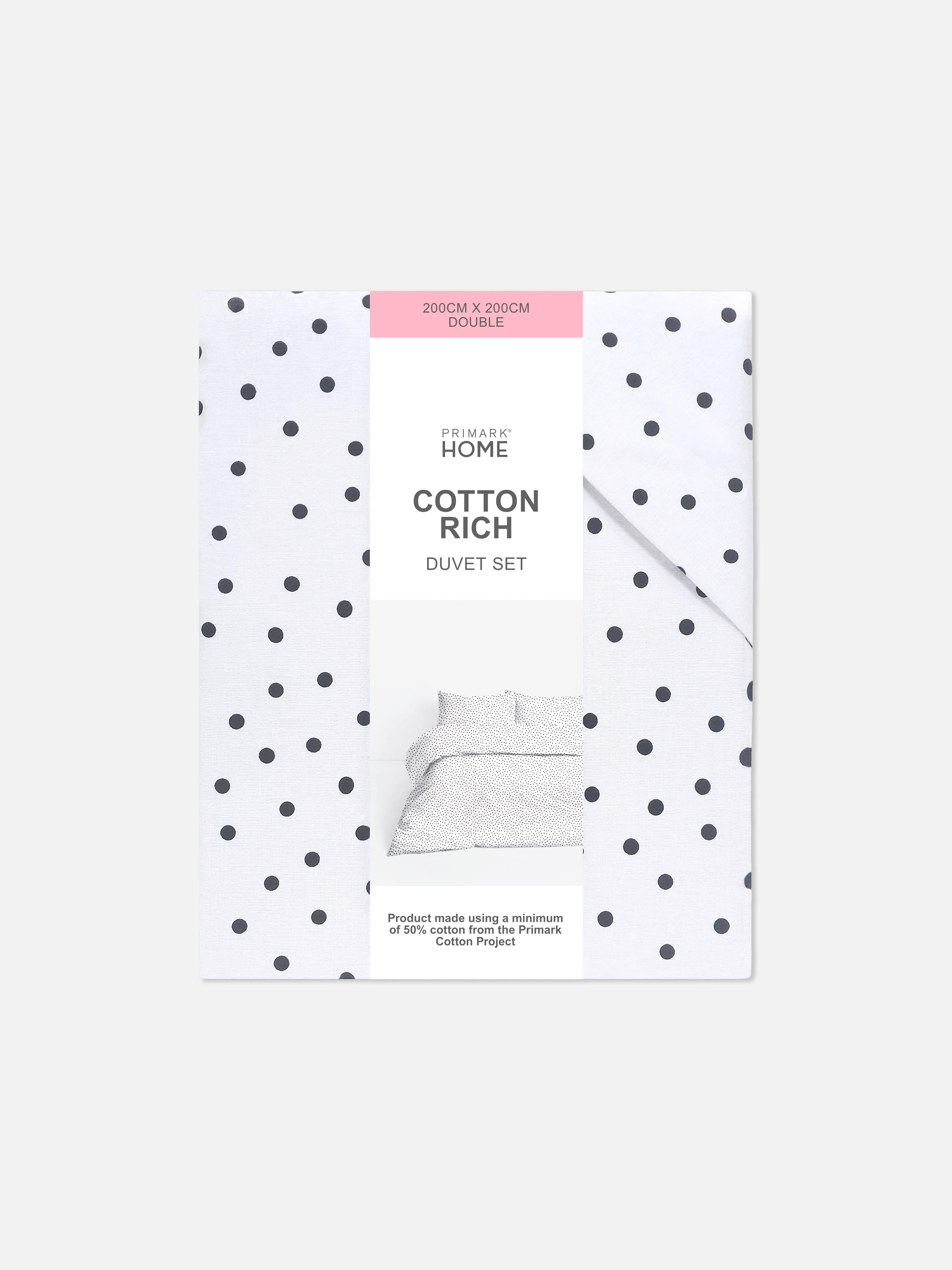 Spotted Double Duvet Cover Set