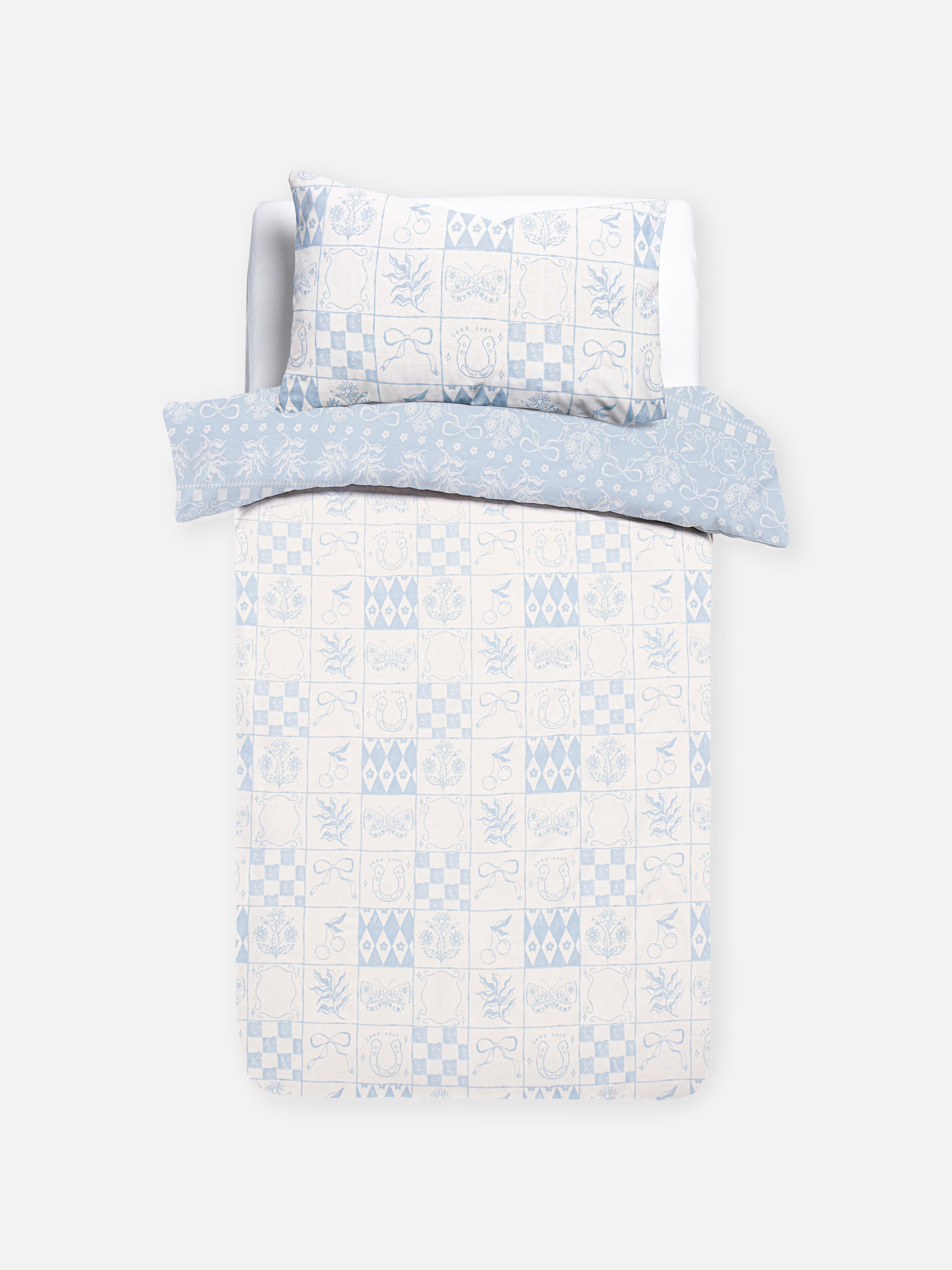 Reversible Rodeo Tile Single Duvet Cover Set